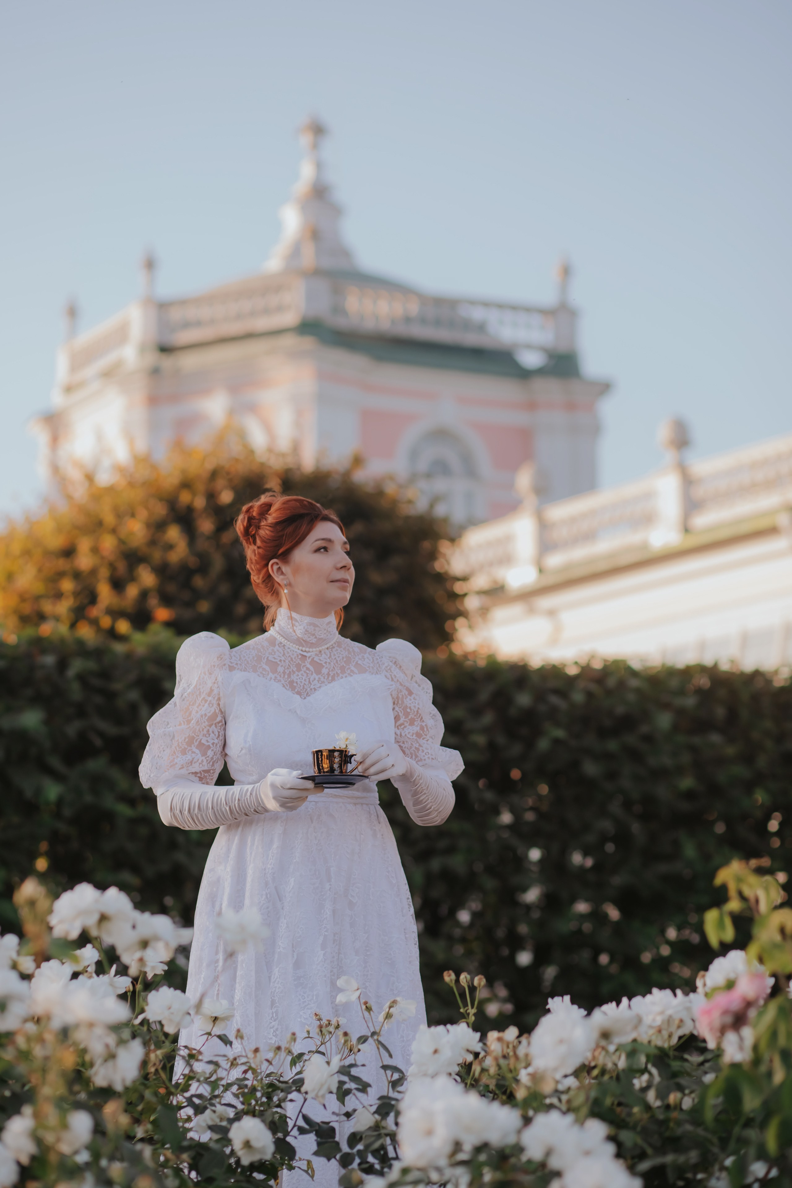 Мария. Тёплый сентябрь в Кусково. Художественная винтажная фотография