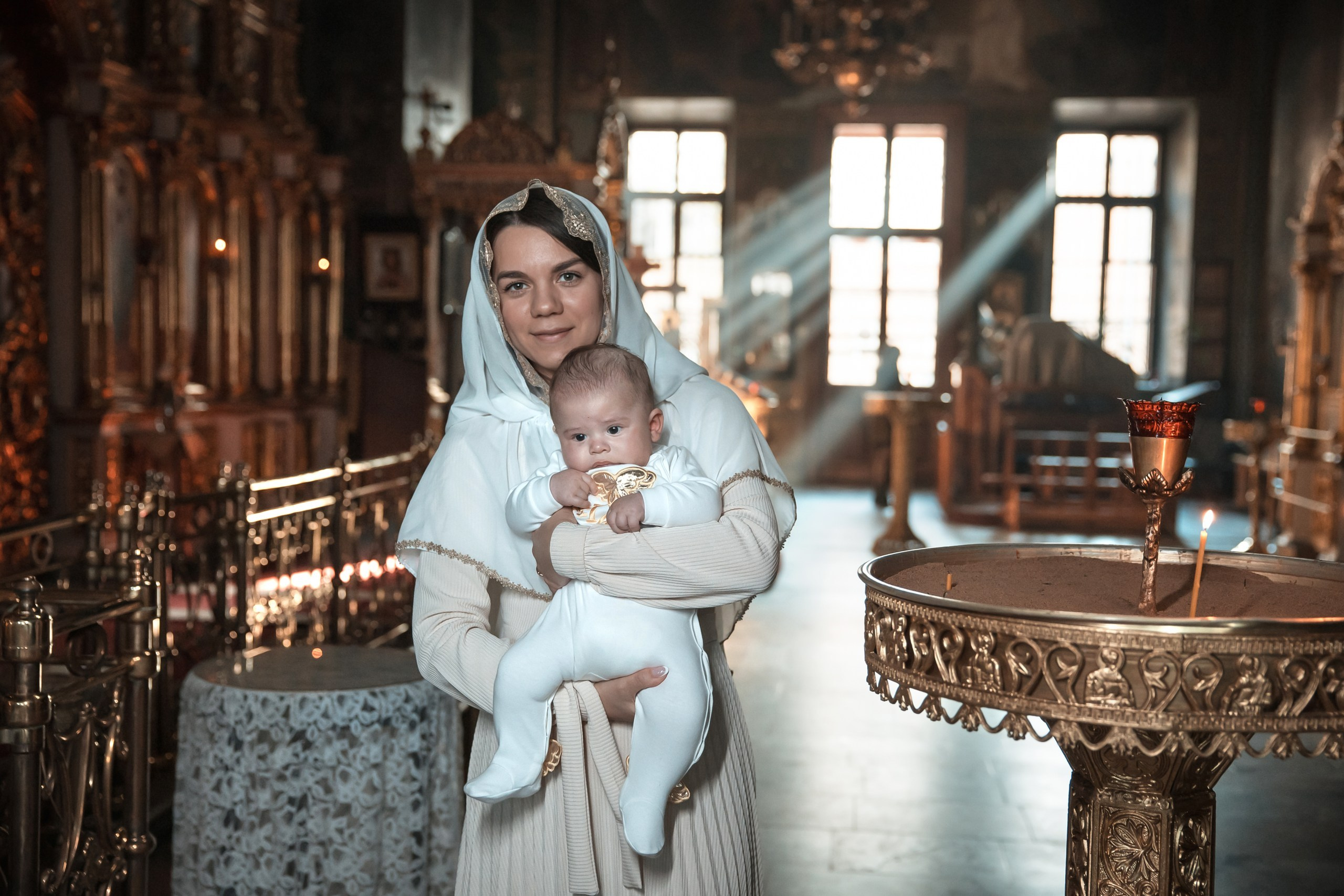 Таинство крещения. Семейный и детский фотограф в Москве Орешина Юлия