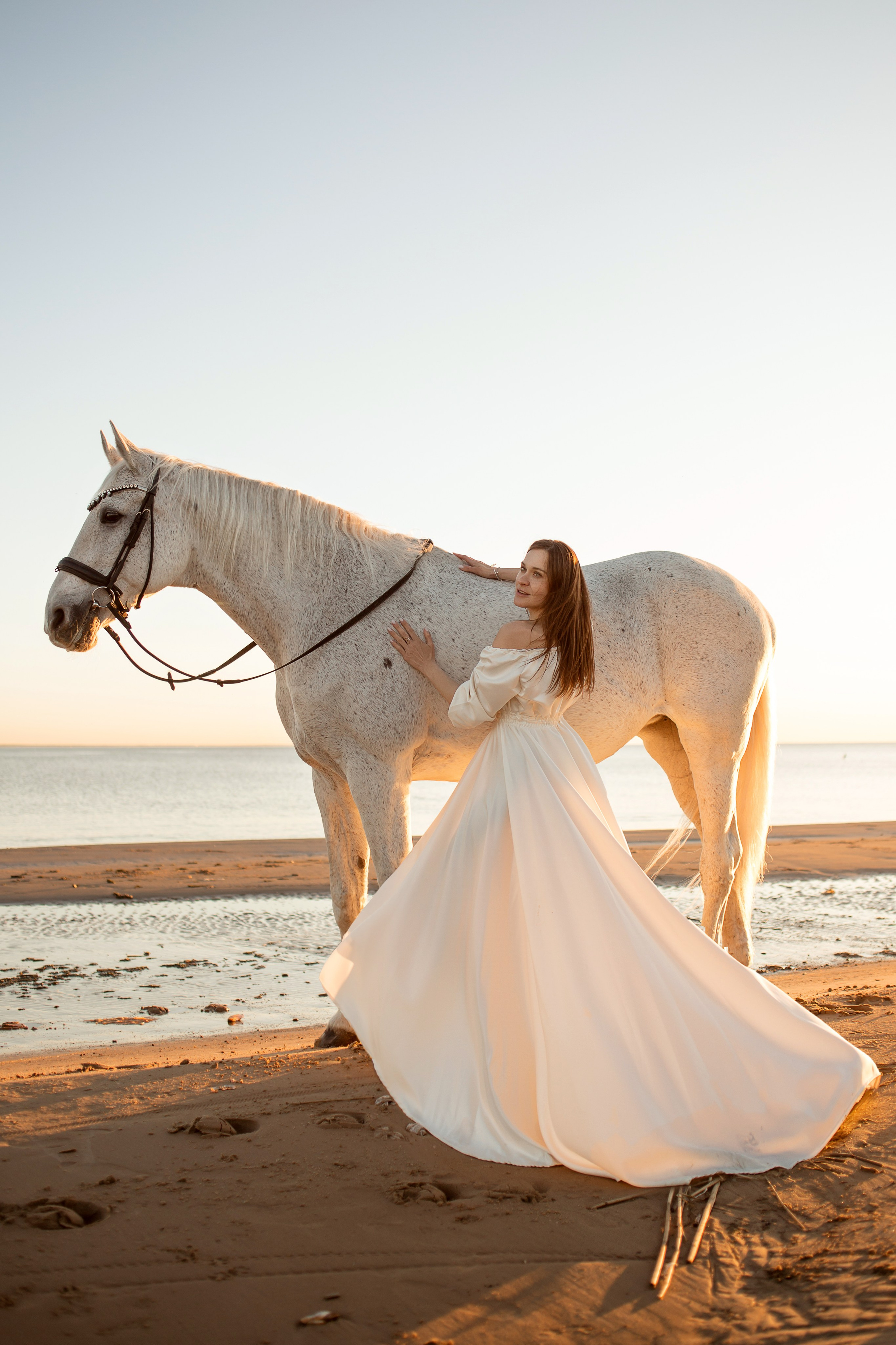 Фотосессия с лошадью на Финском заливе