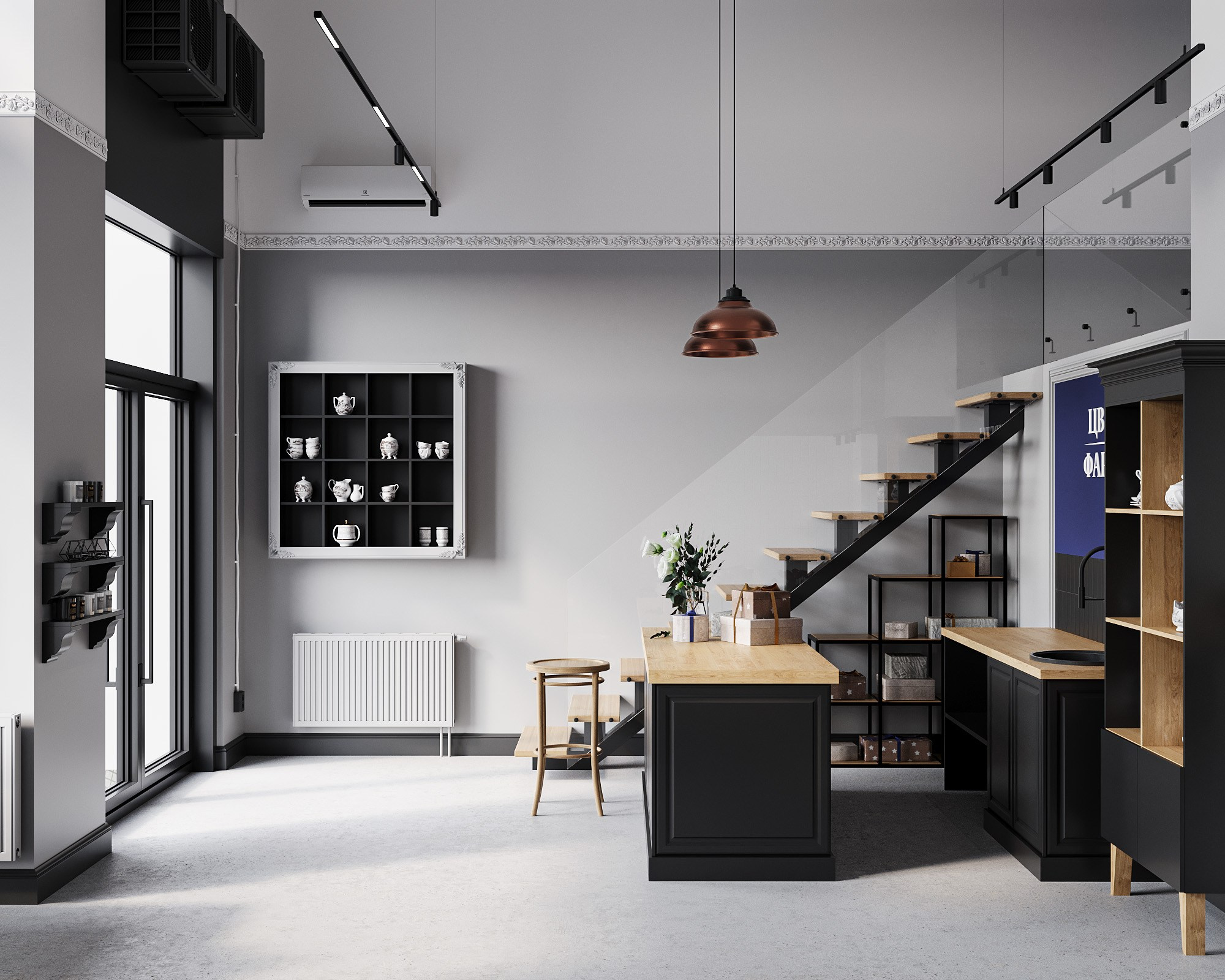 Цветочный магазин. Студия 3D визуализации