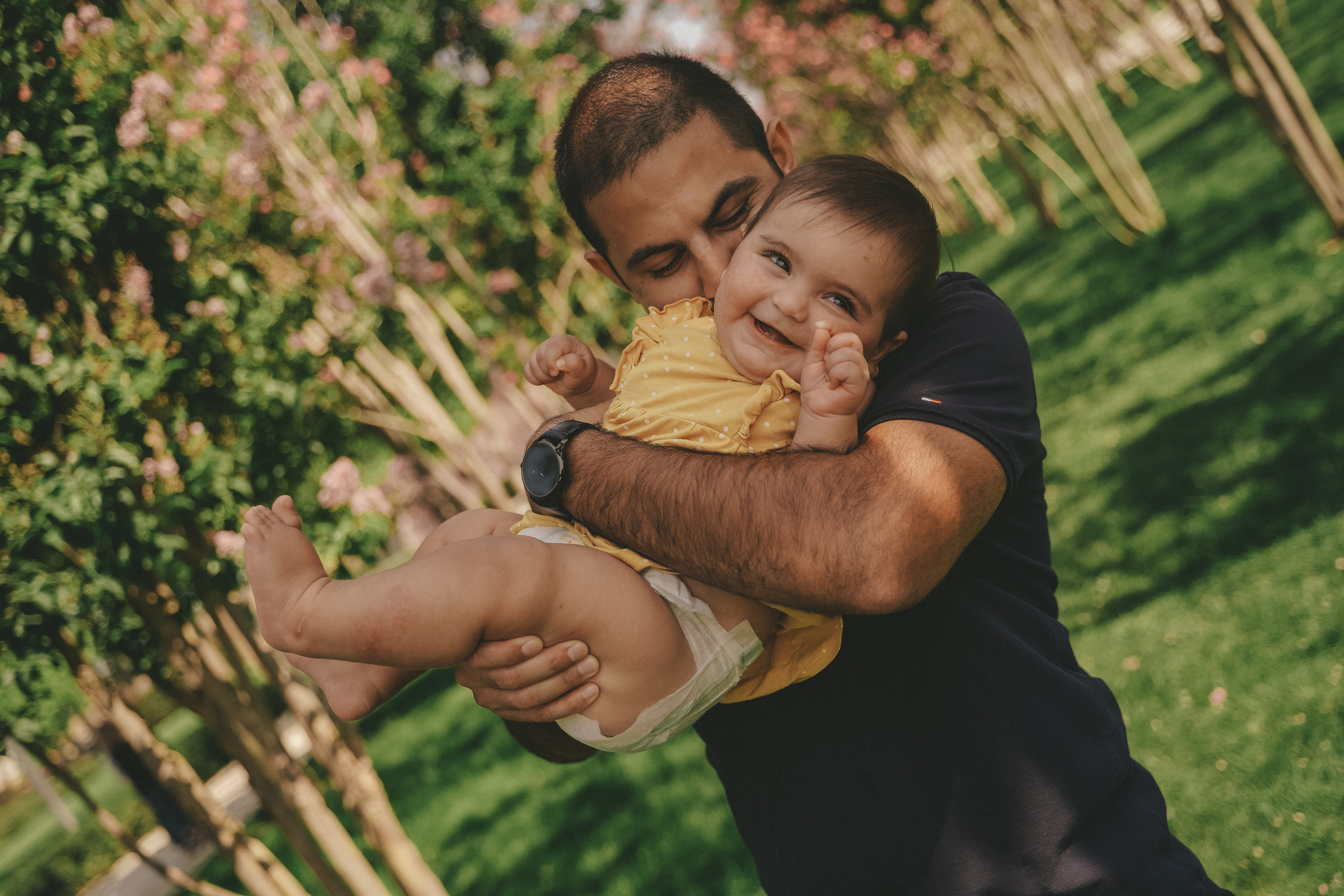 Семейная фотосессия с малышкой в парке Галицкого. Семейный и женский фотограф в Краснодаре Анастасия Приймак