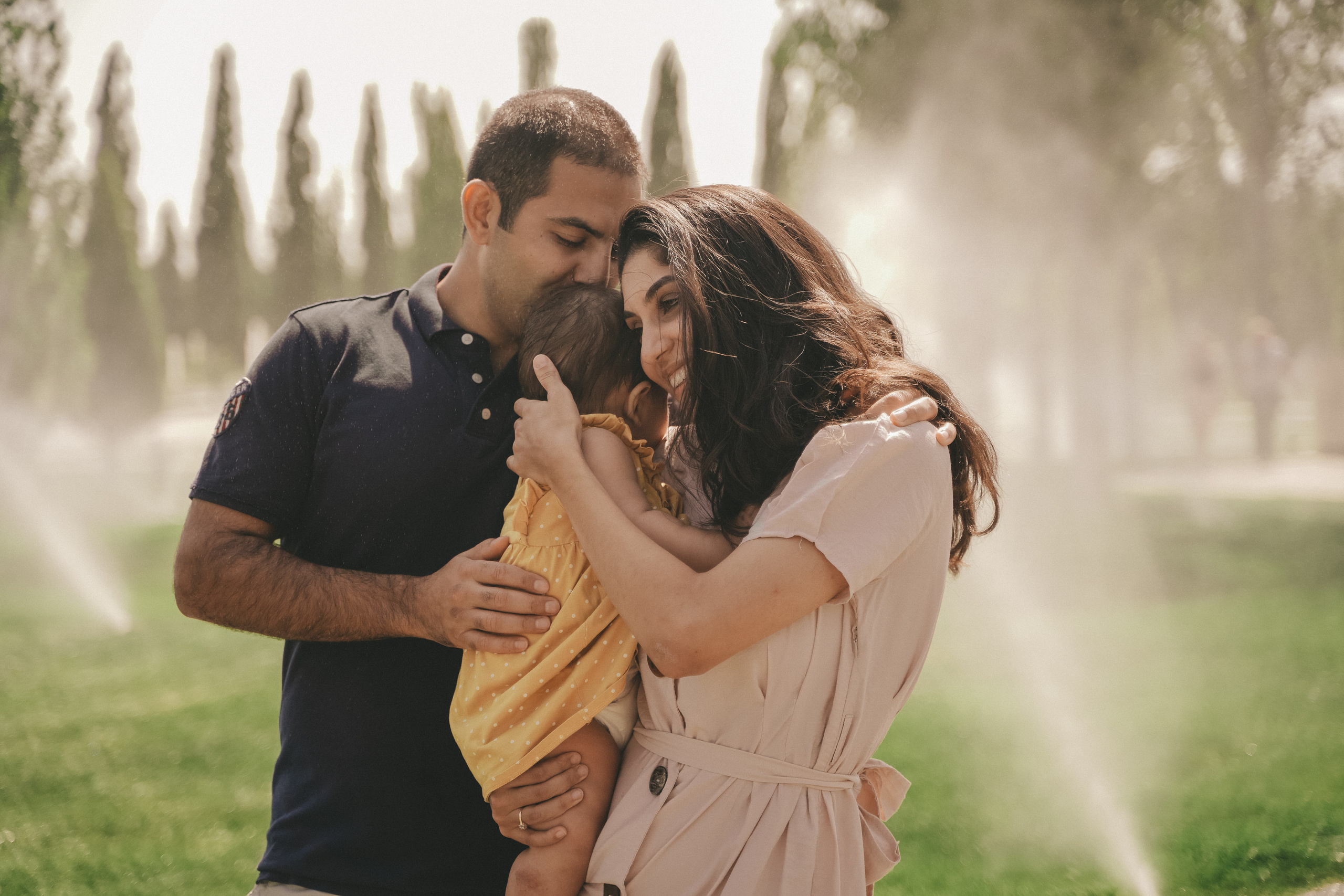 Семейная фотосессия с малышкой в парке Галицкого. Семейный и женский фотограф в Краснодаре Анастасия Приймак