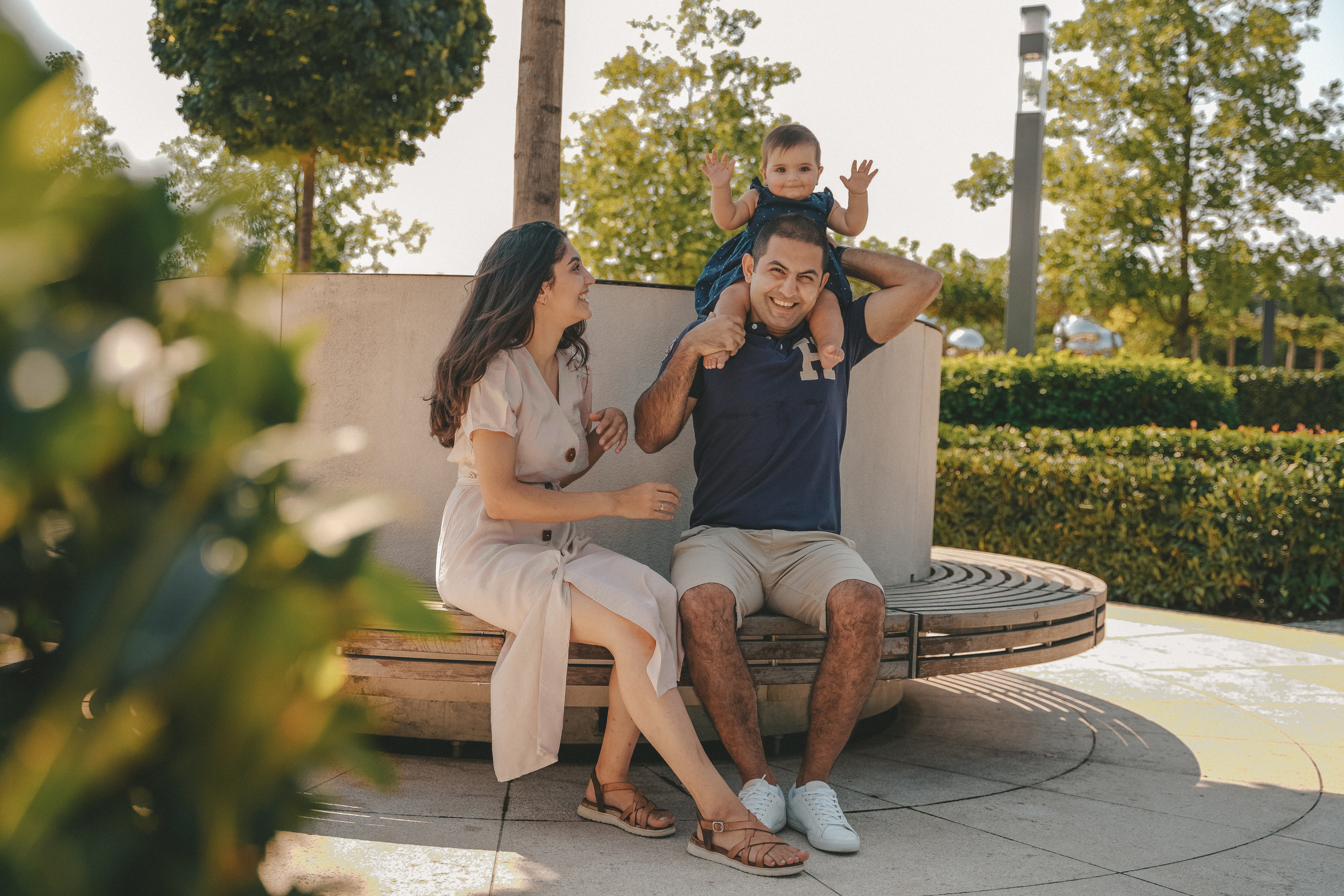 Семейная фотосессия с малышкой в парке Галицкого. Семейный и женский фотограф в Краснодаре Анастасия Приймак