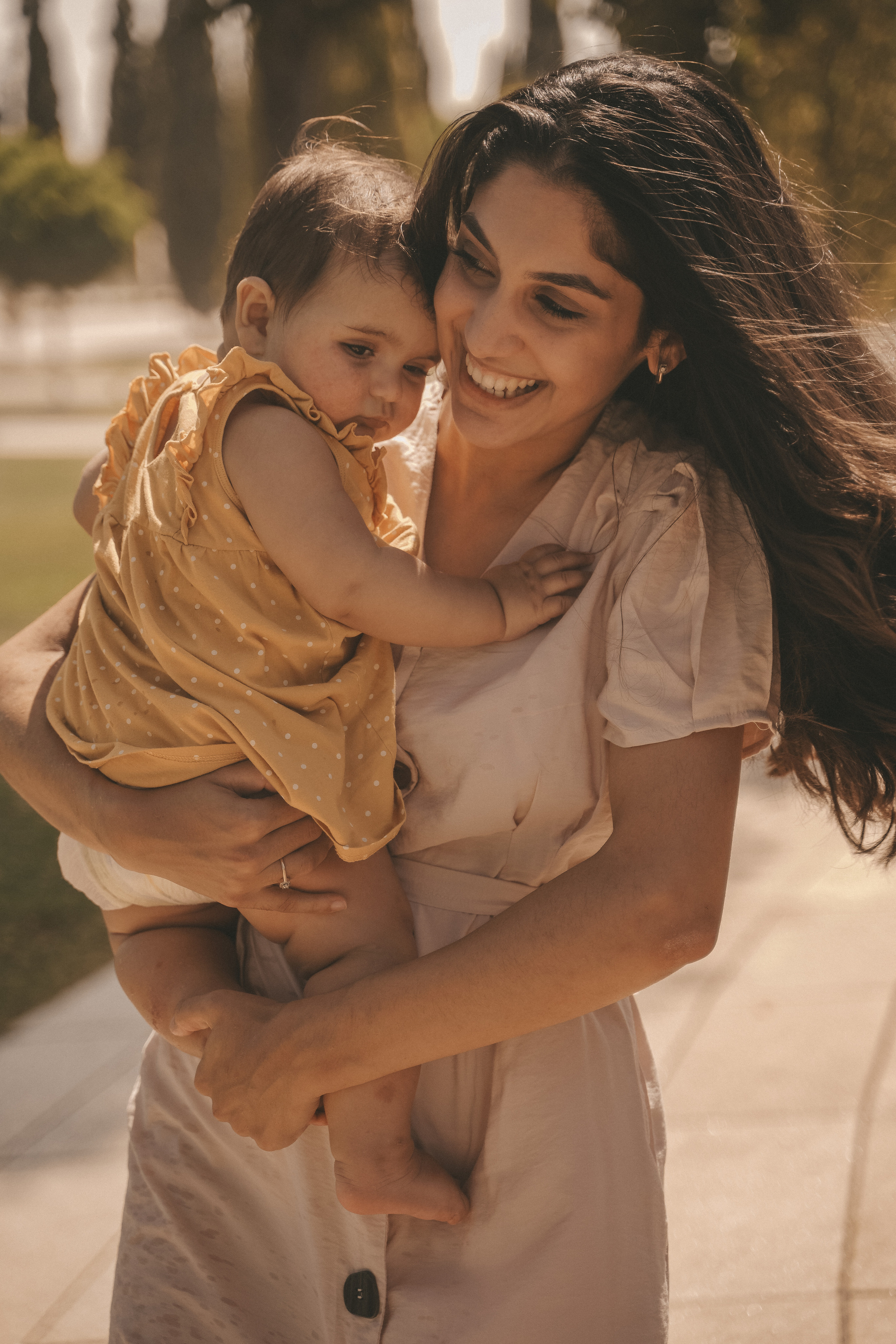 Семейная фотосессия с малышкой в парке Галицкого. Семейный и женский фотограф в Краснодаре Анастасия Приймак