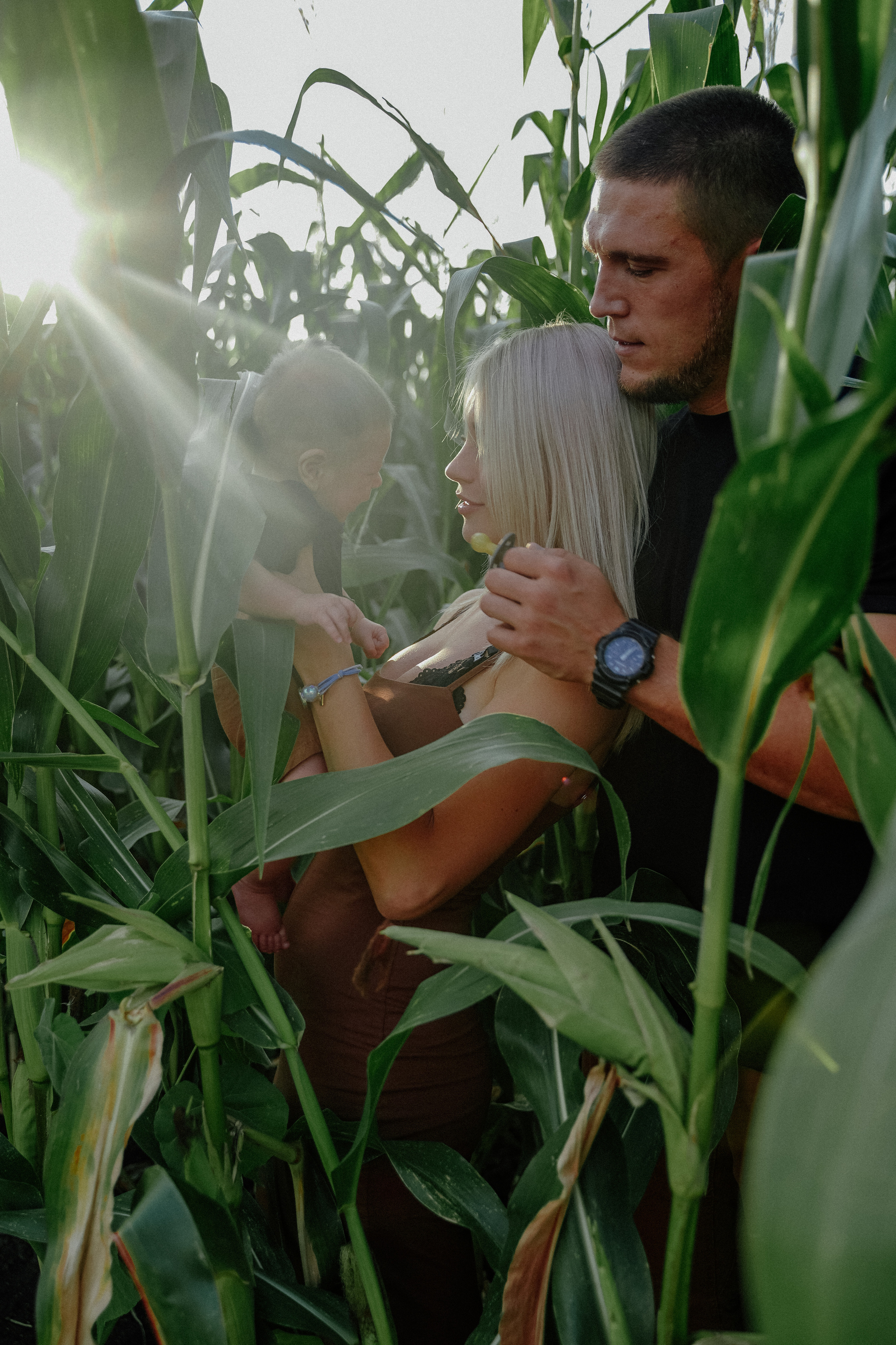 Фотосессия в кукурузном поле. Семейный и женский фотограф в Краснодаре Анастасия Приймак