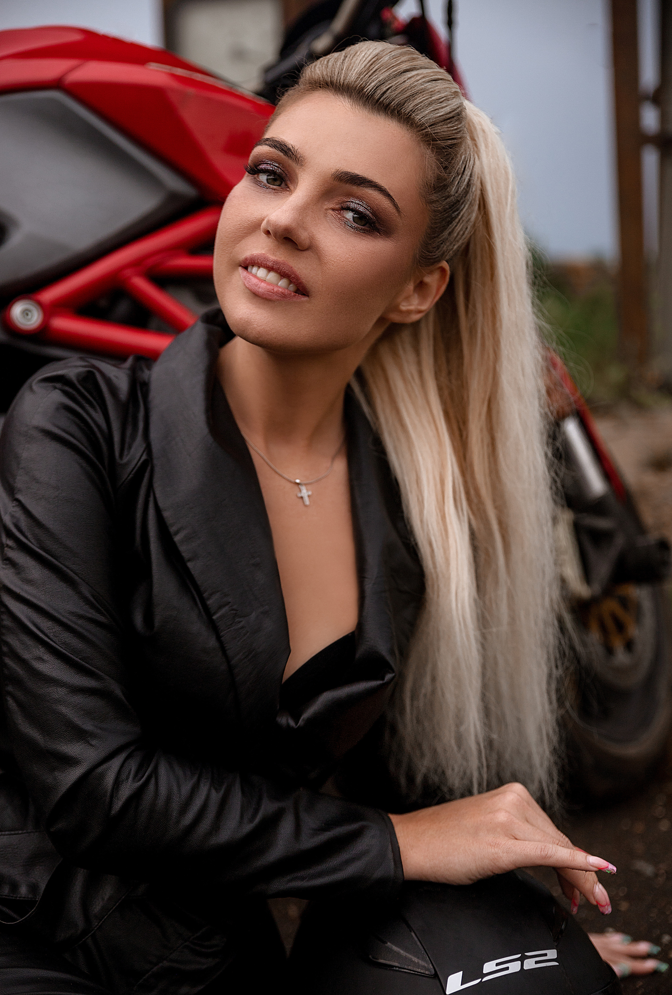 Фотосессия на мотоцикле. Женский фотограф Москва, Лобня