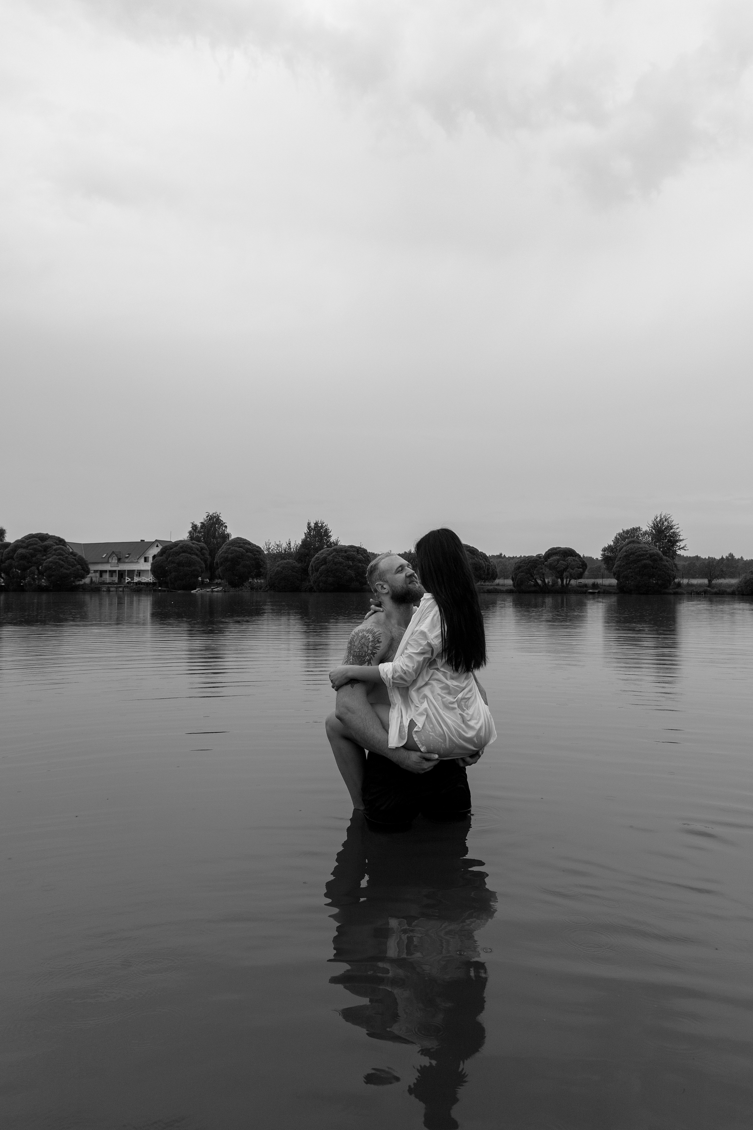 Love Story в воде. Женский фотограф Москва, Лобня