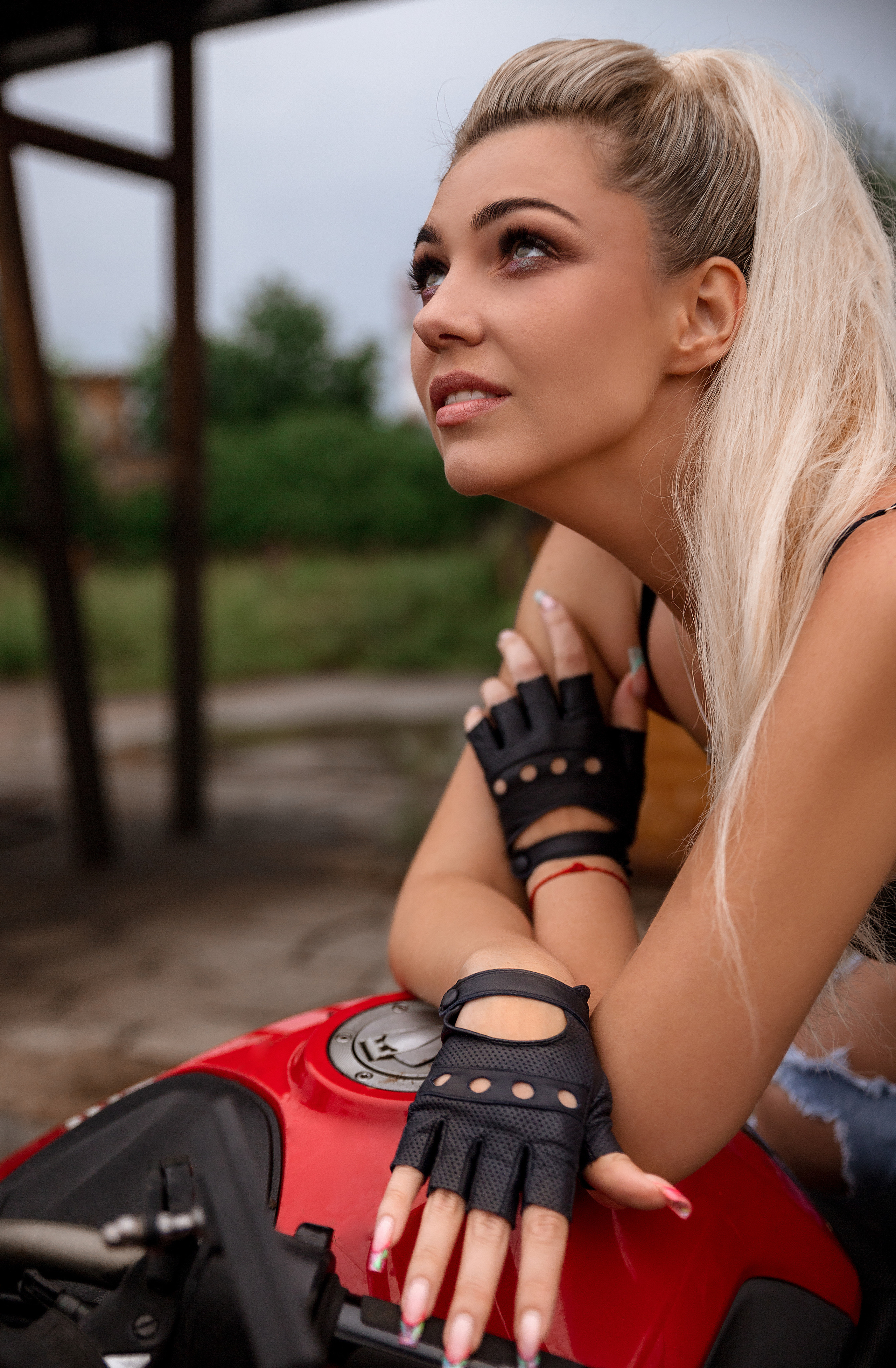 Фотосессия на мотоцикле. Женский фотограф Москва, Лобня