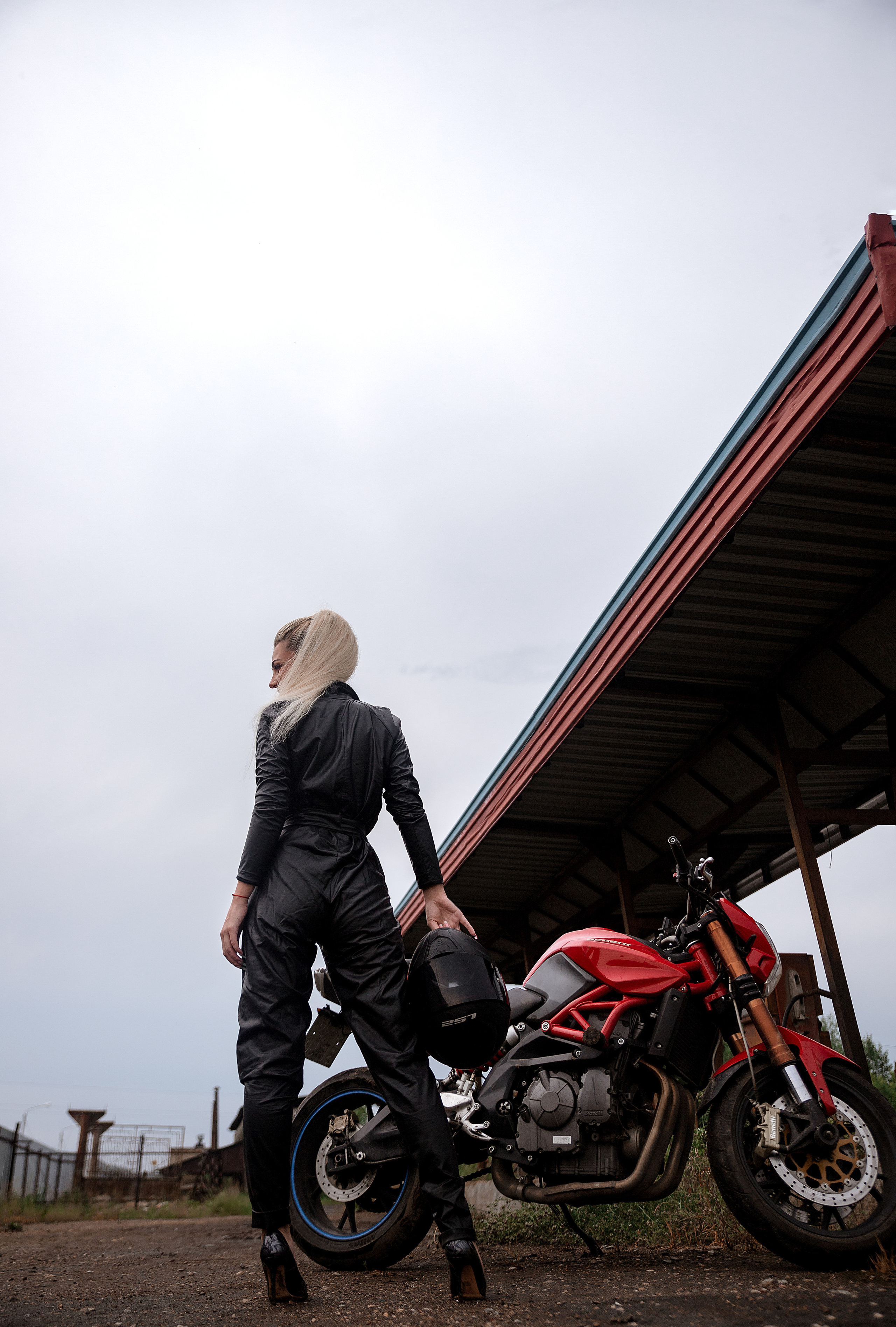 Фотосессия на мотоцикле. Женский фотограф Москва, Лобня