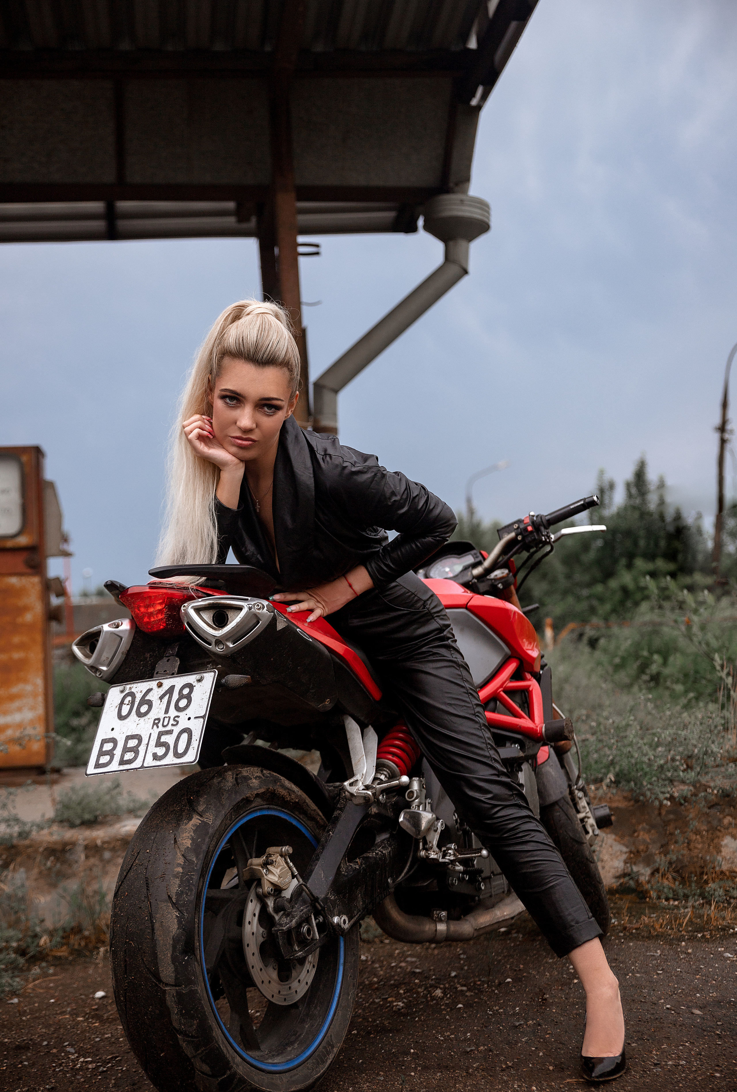 Фотосессия на мотоцикле. Женский фотограф Москва, Лобня