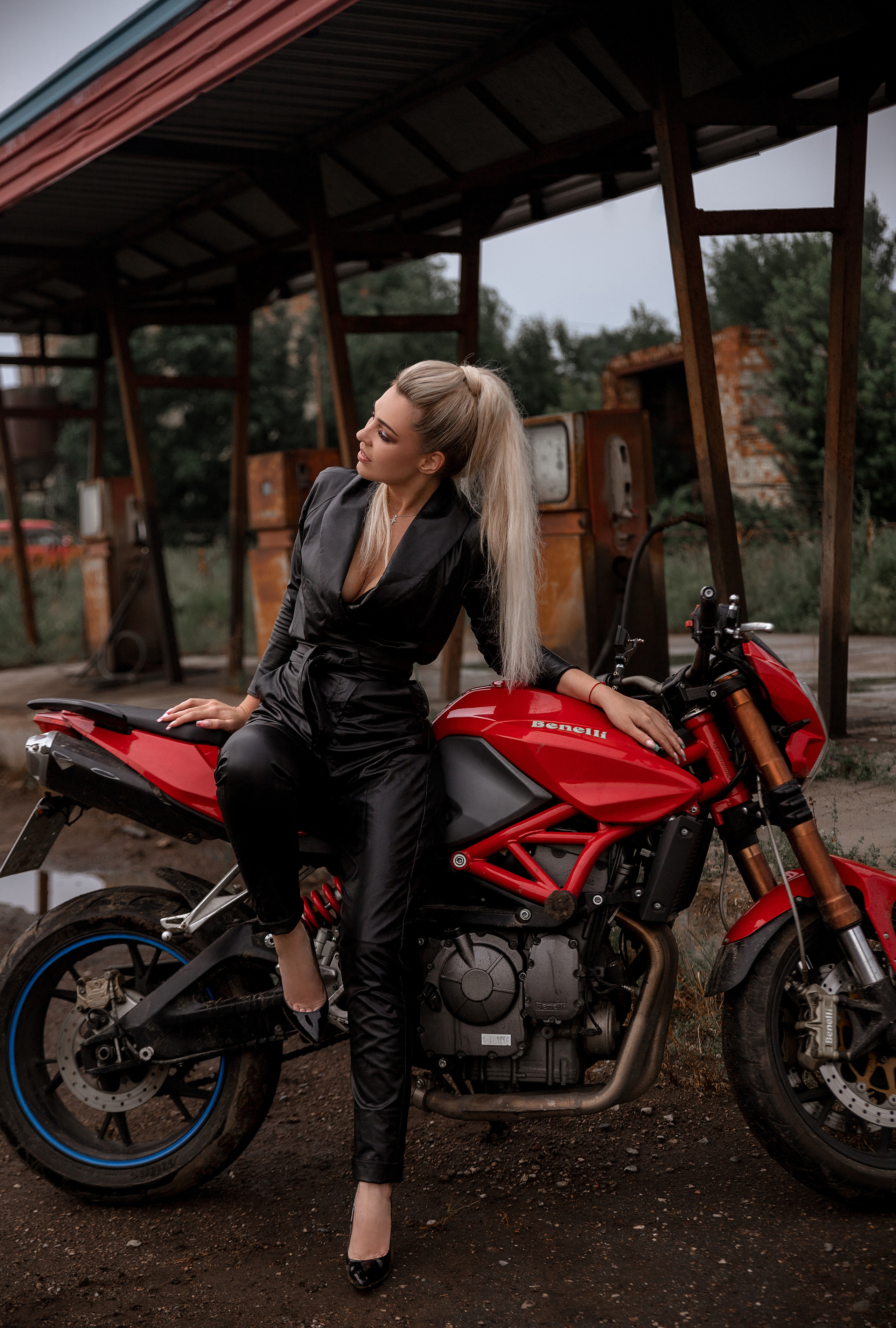 Фотосессия на мотоцикле. Женский фотограф Москва, Лобня