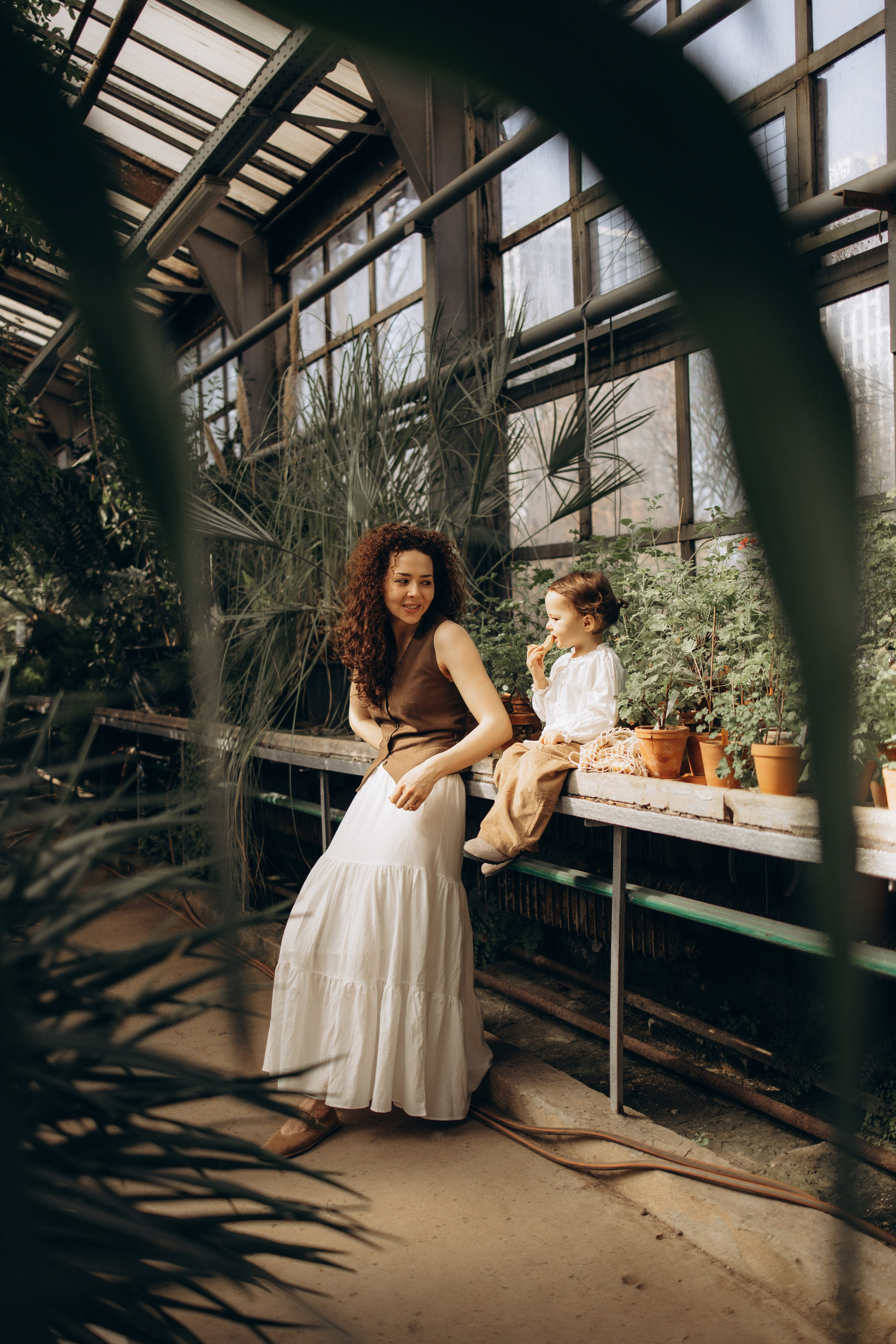 Прогулка по оранжерее. Семейный фотограф в Москве Ксения Аганина