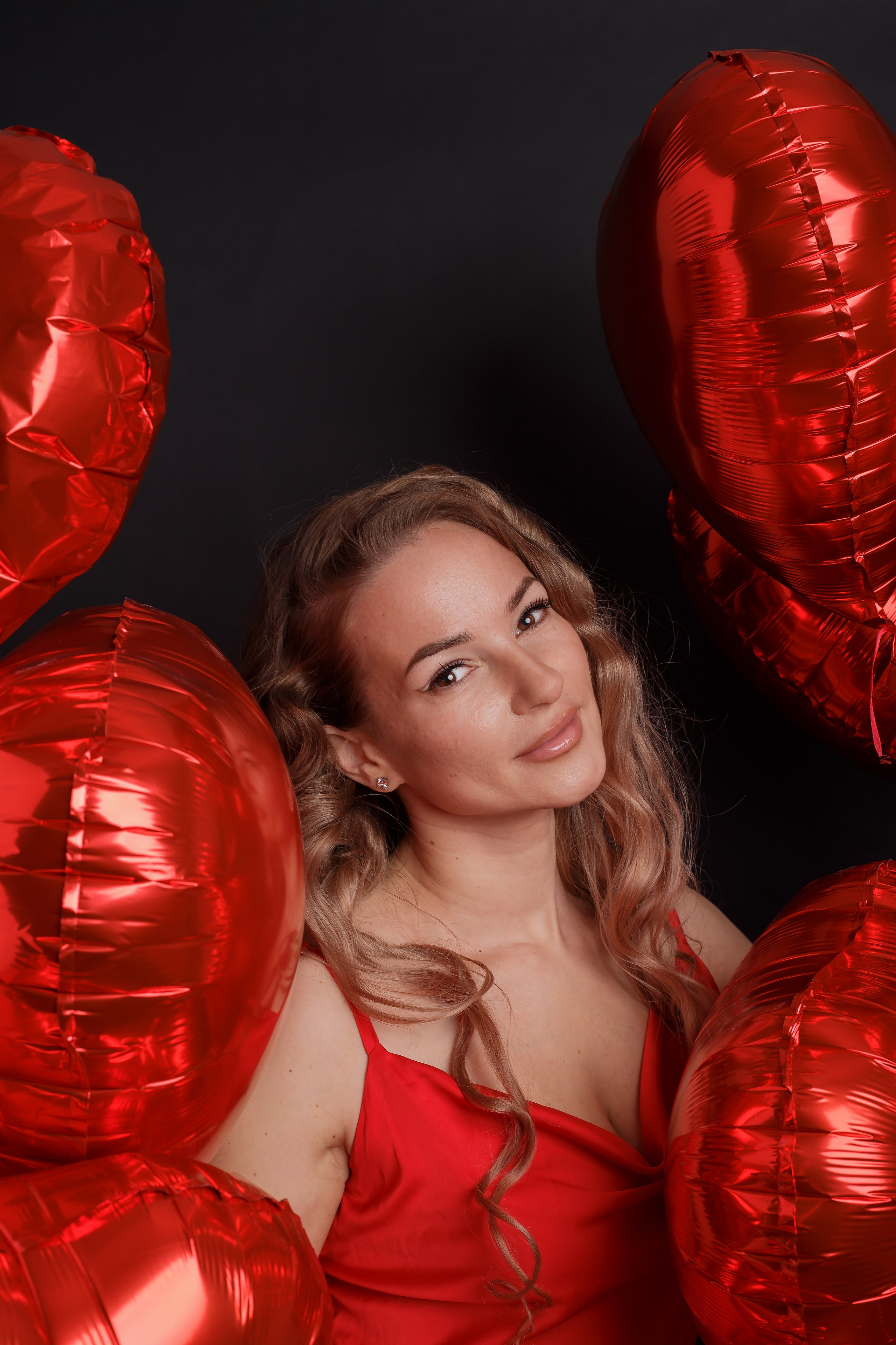 Фотография с шарами на день святого валентина