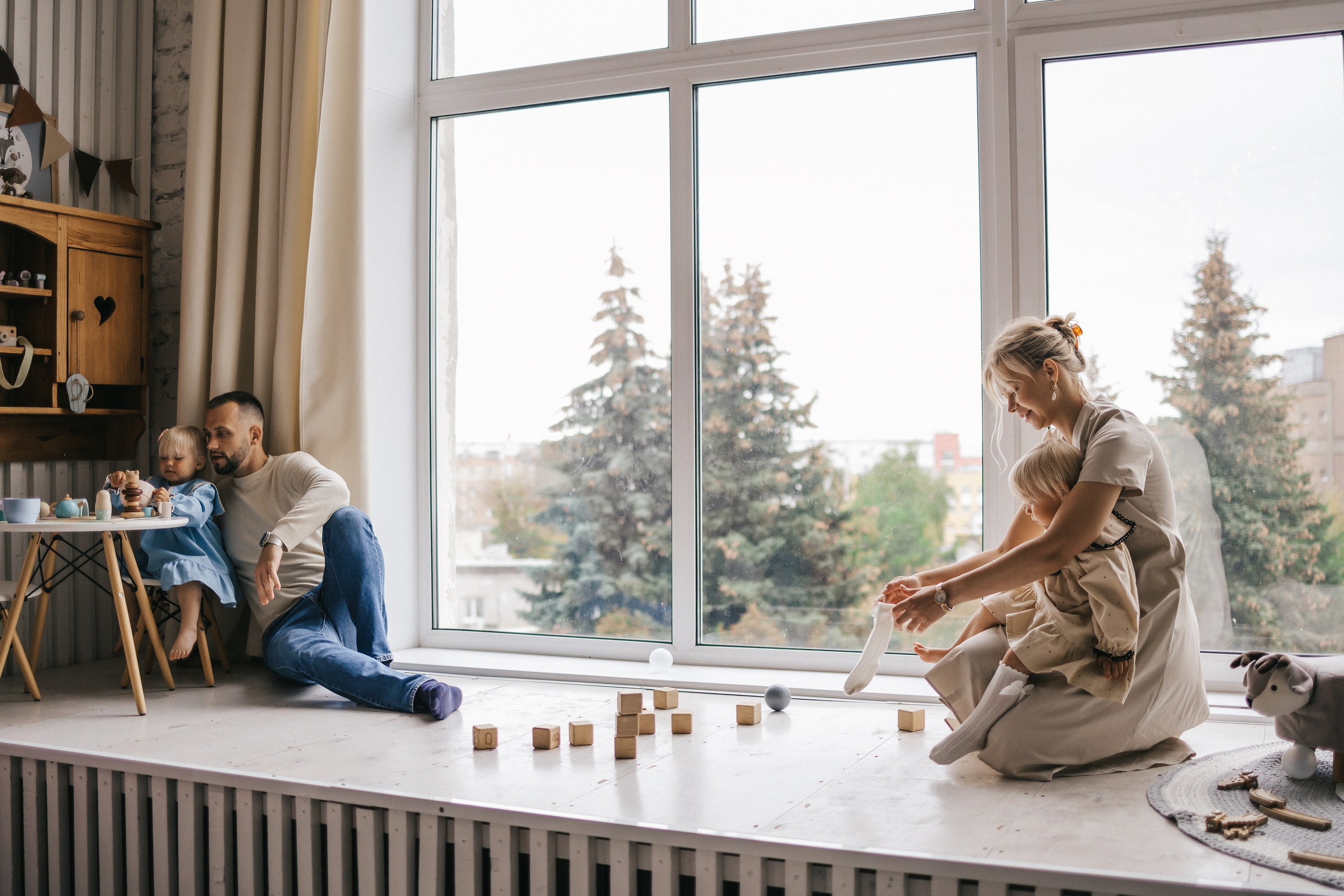 Сергей, Екатерина, Маша и Аня. Фотограф Нижний Новгород