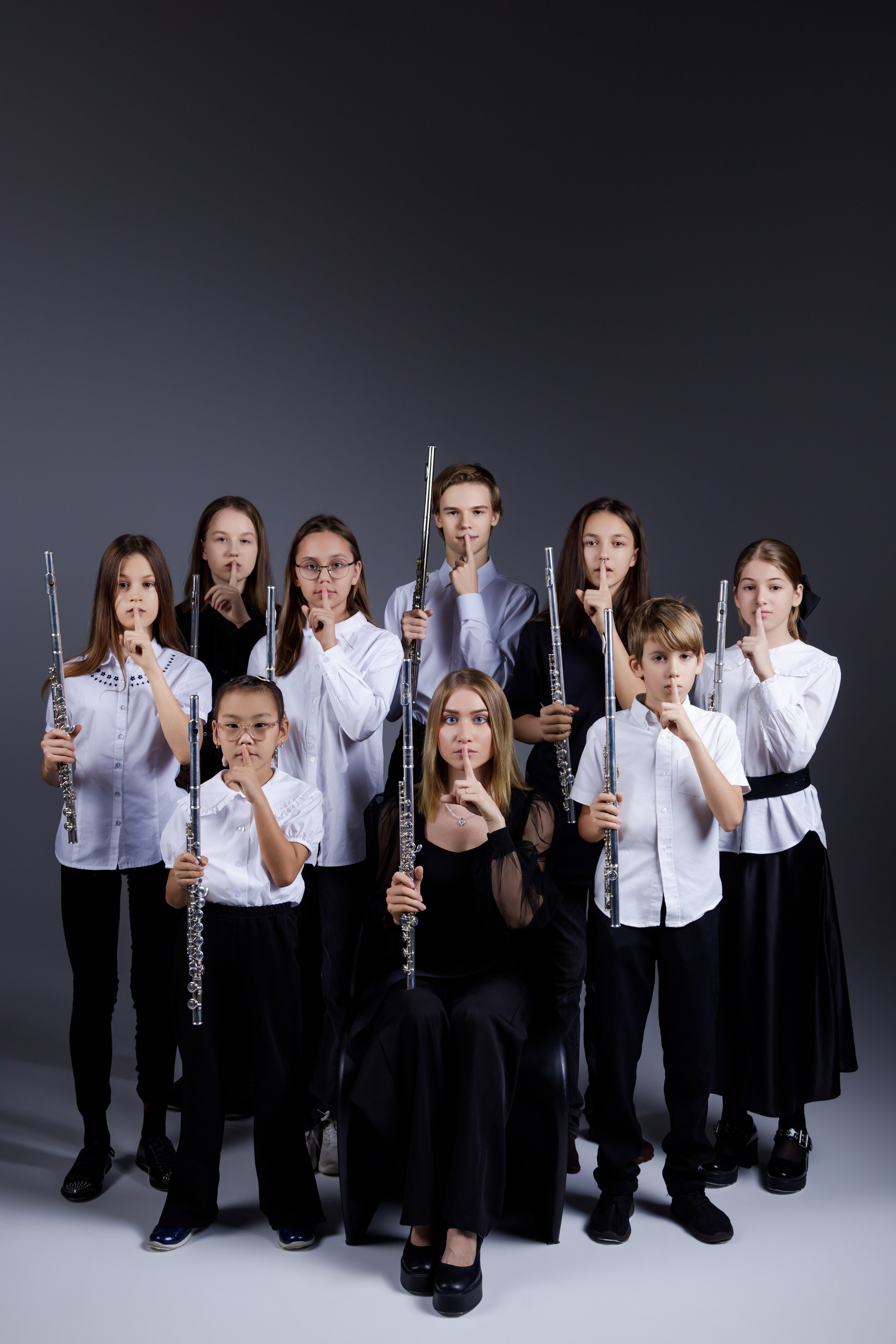 Флейтовый класс Юлии Попружной. Фотограф Новосибирск Анна Полонова