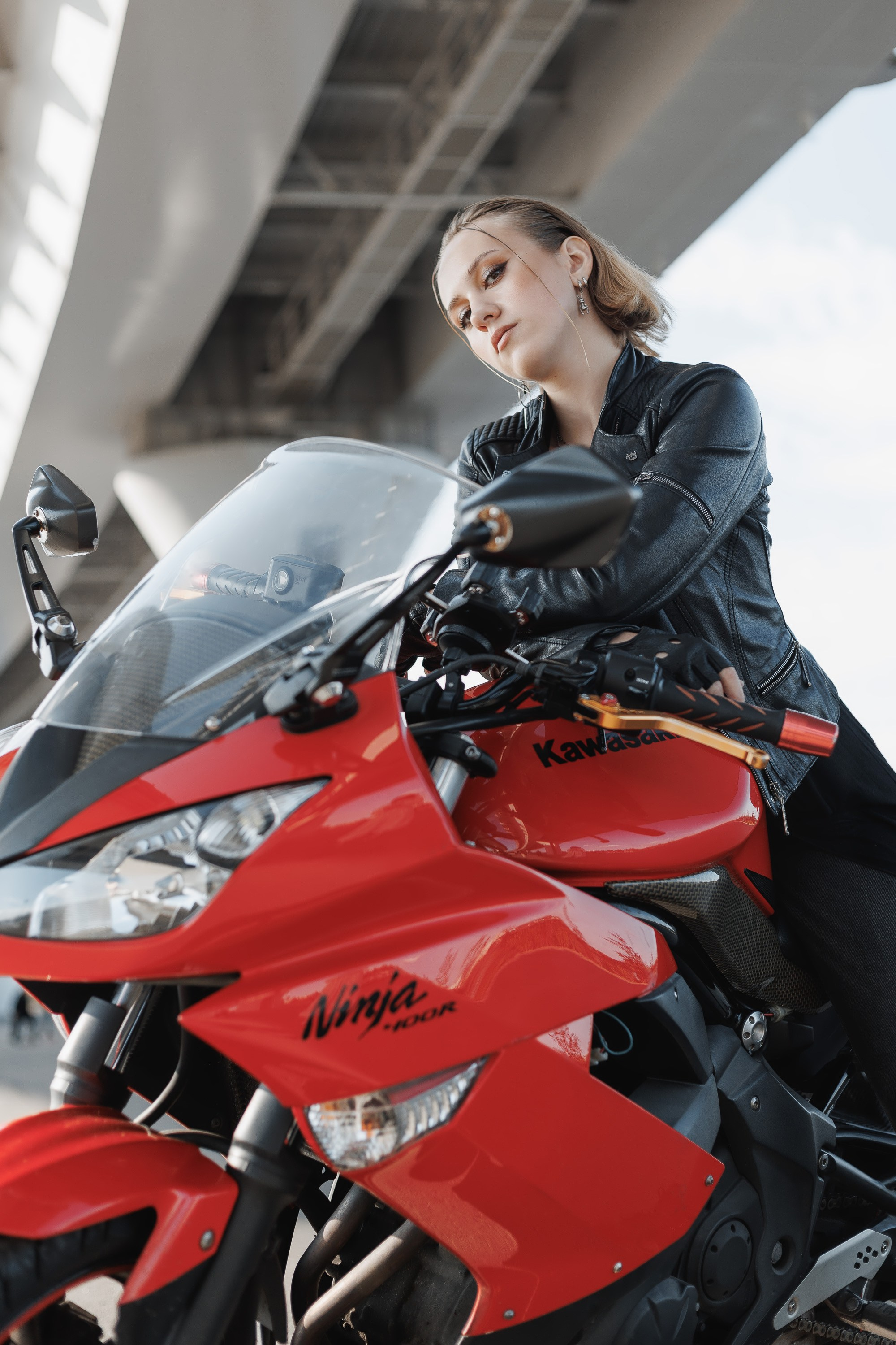 Съемка на мотоцикле. Ксю Галиасфарова — Фотограф Казань