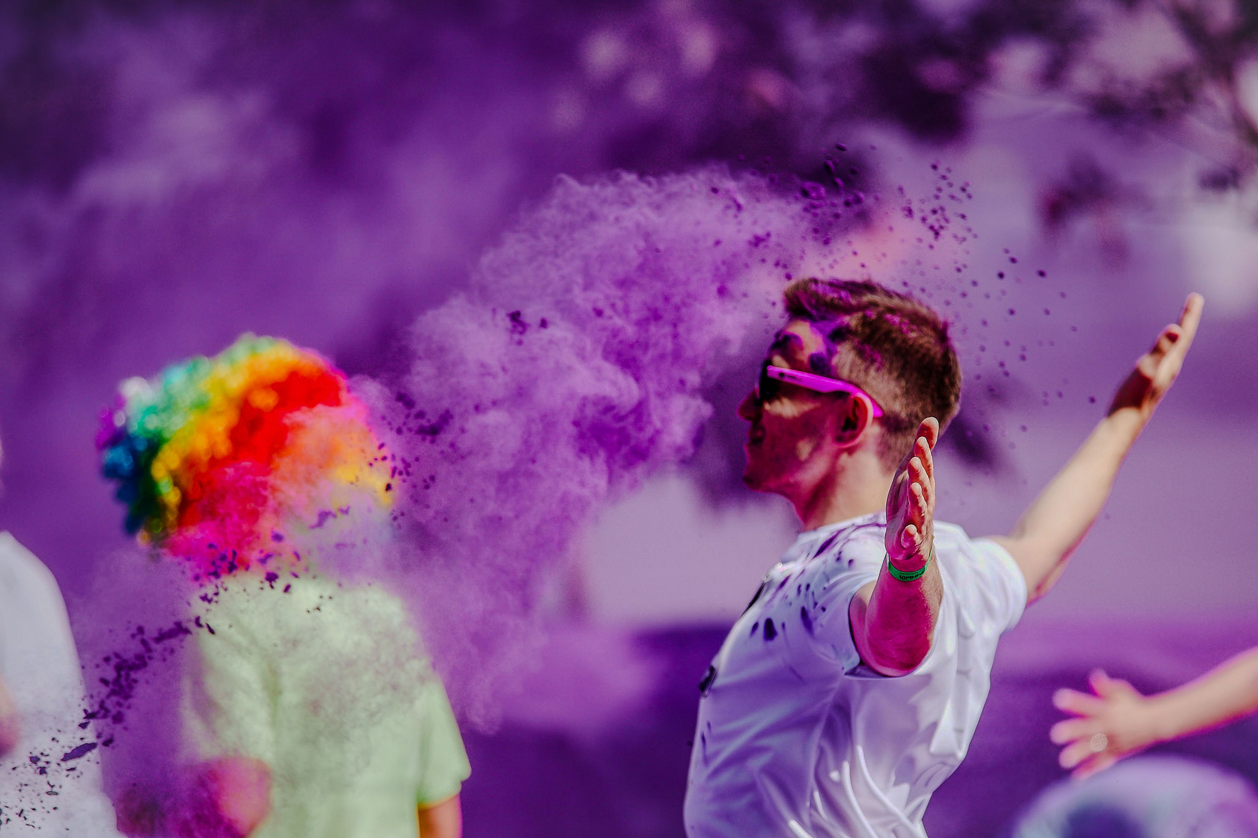 Красочный забег от Бегового сообщества в Лужниках