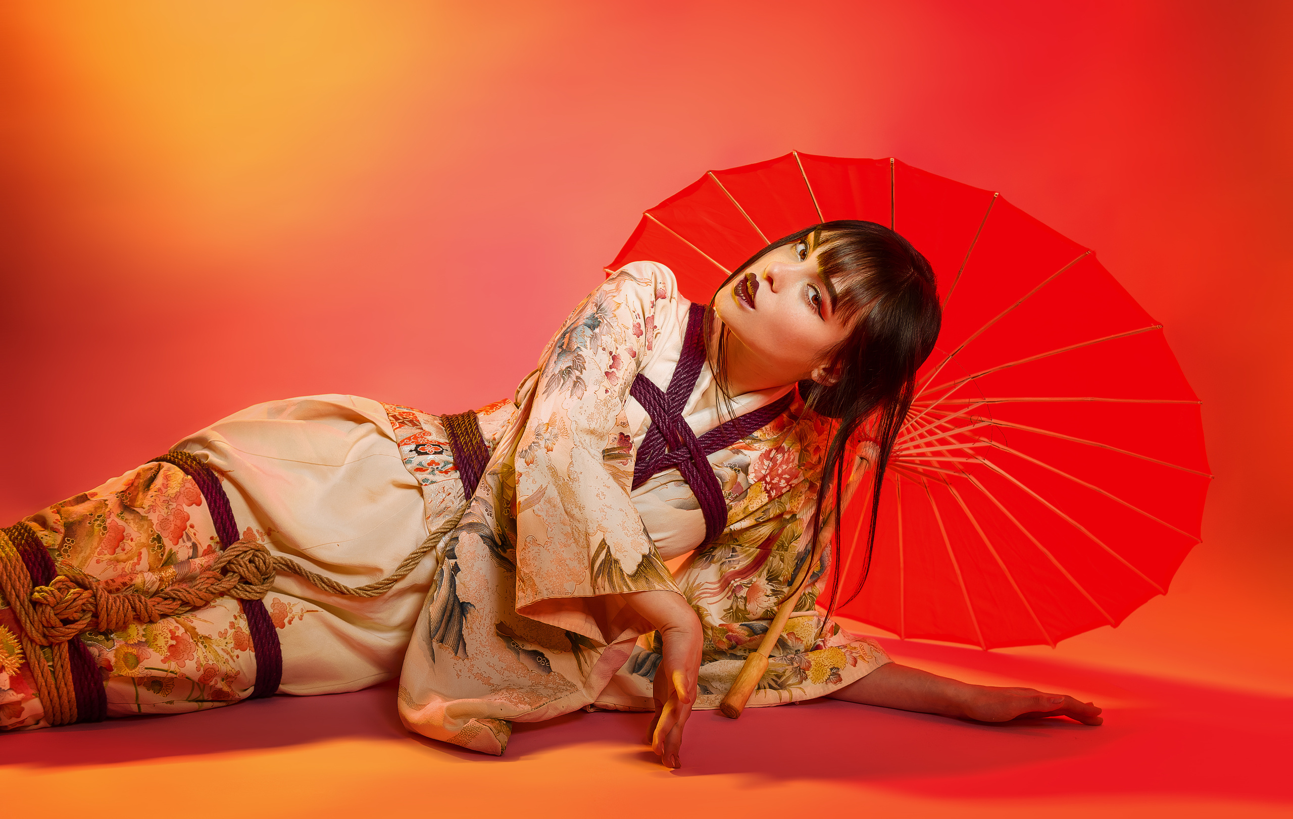 Пикантность востока, вплетенная в узлы шибари🍓. Творческий фотограф в Крыму Анна Пашко