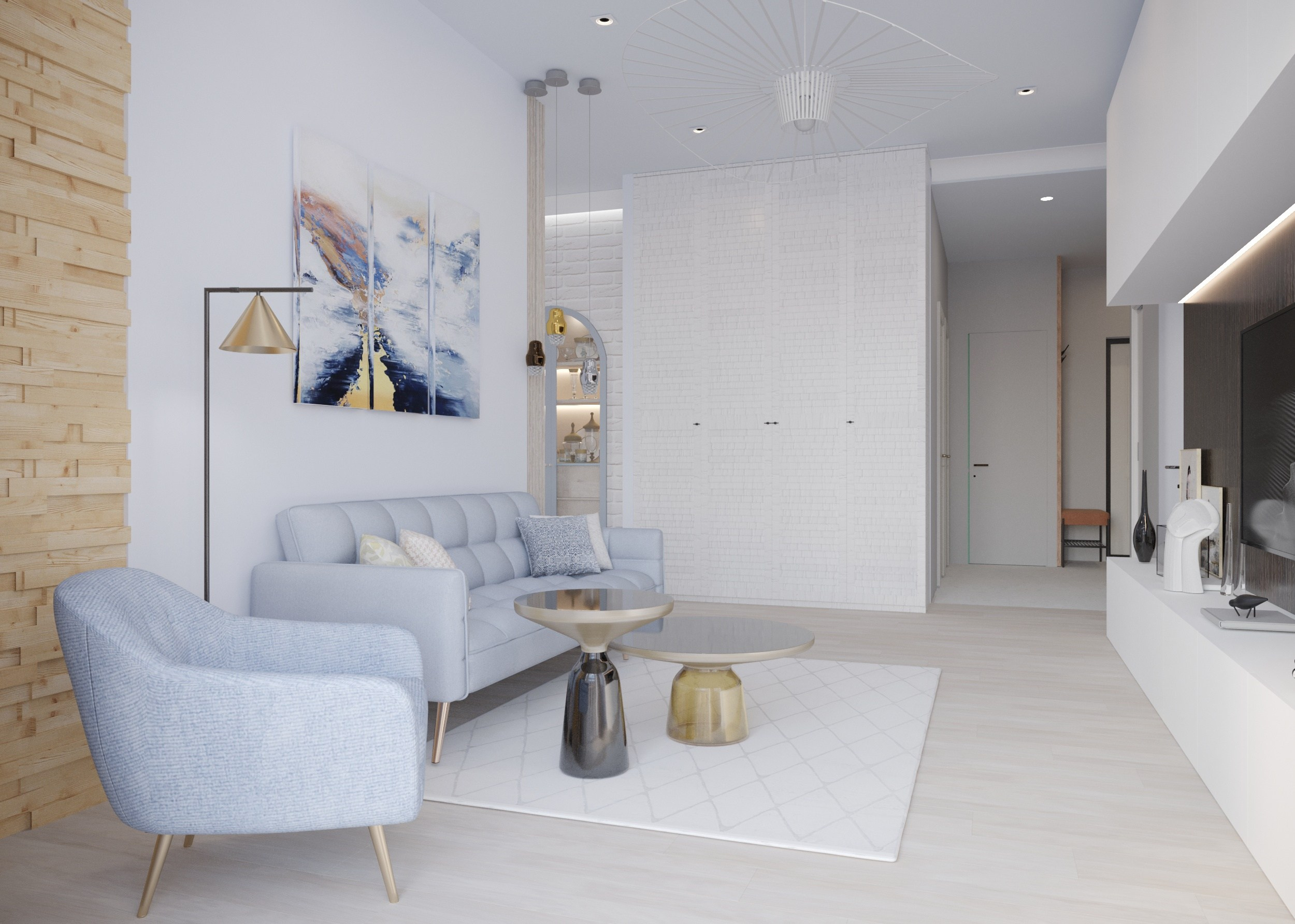 Проект интерьера квартиры в «сталинке», г. Санкт- Петербург. Дизайн-студия интерьеров Юлии Ивановой