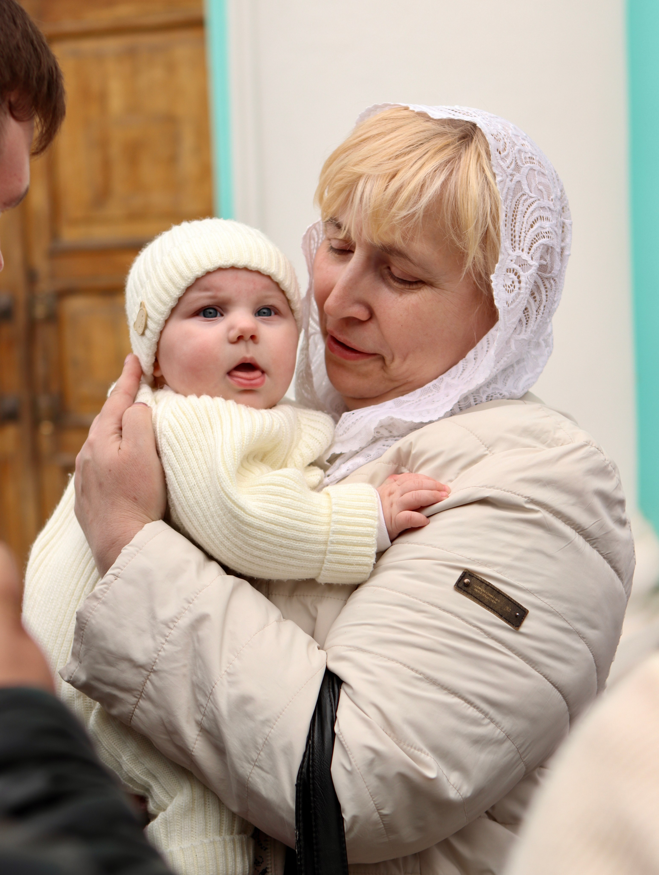 Анастасия и Вадим — крещение Виктории. Фотограф в Курске Смирнов Евгений