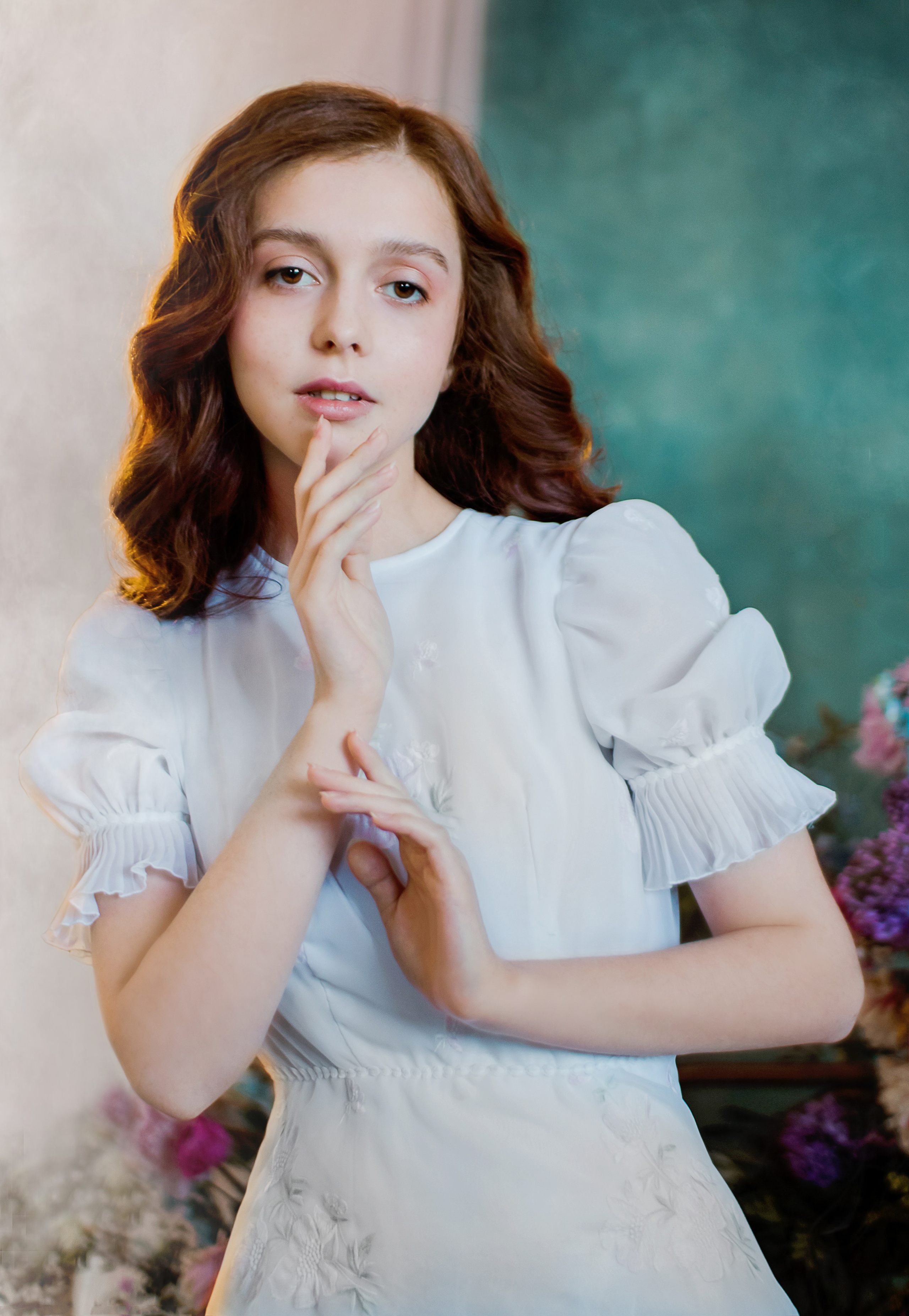 Девушка в цветах