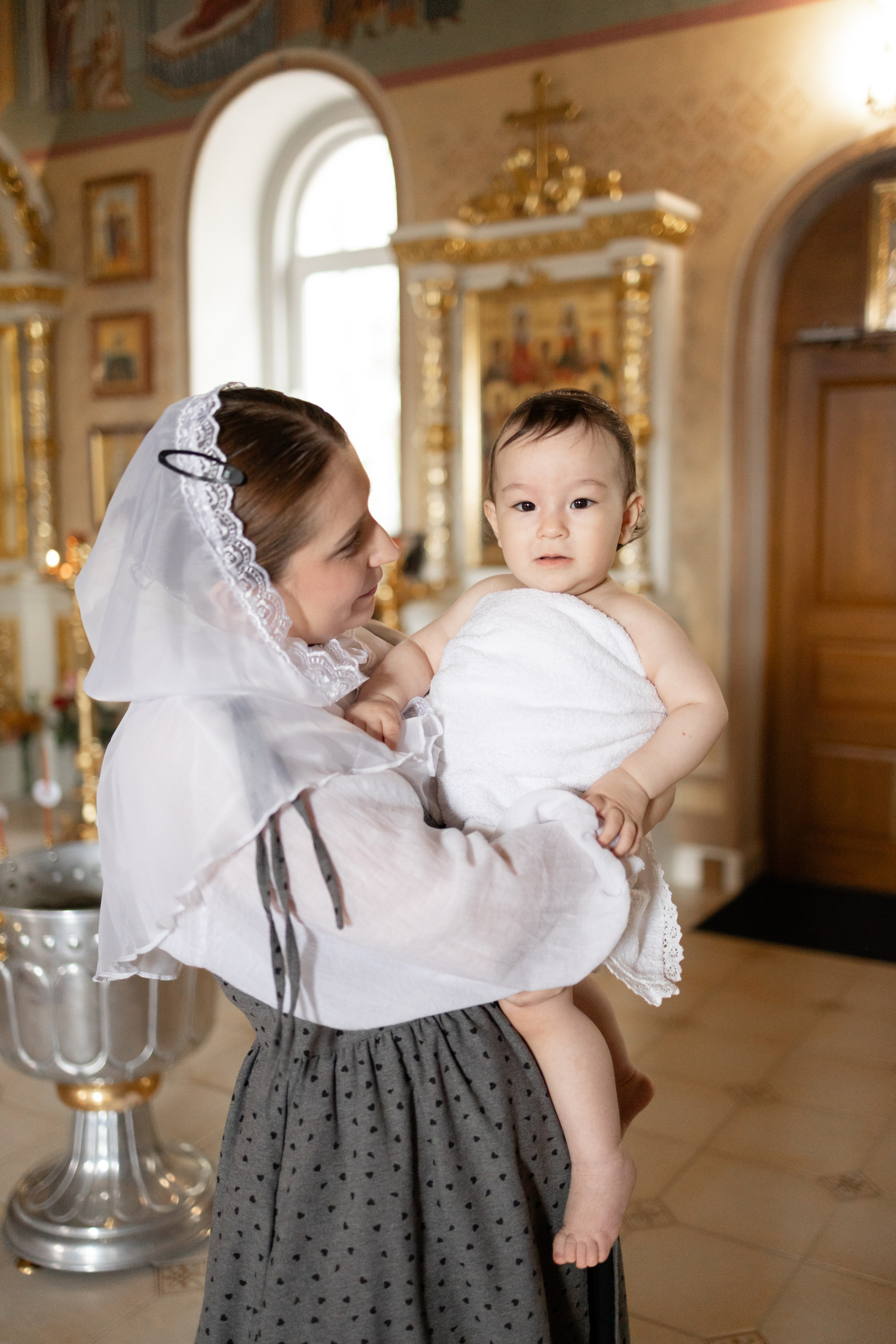 Таинство Крещения Мишель. Фотограф новорождённых Newborn Москва