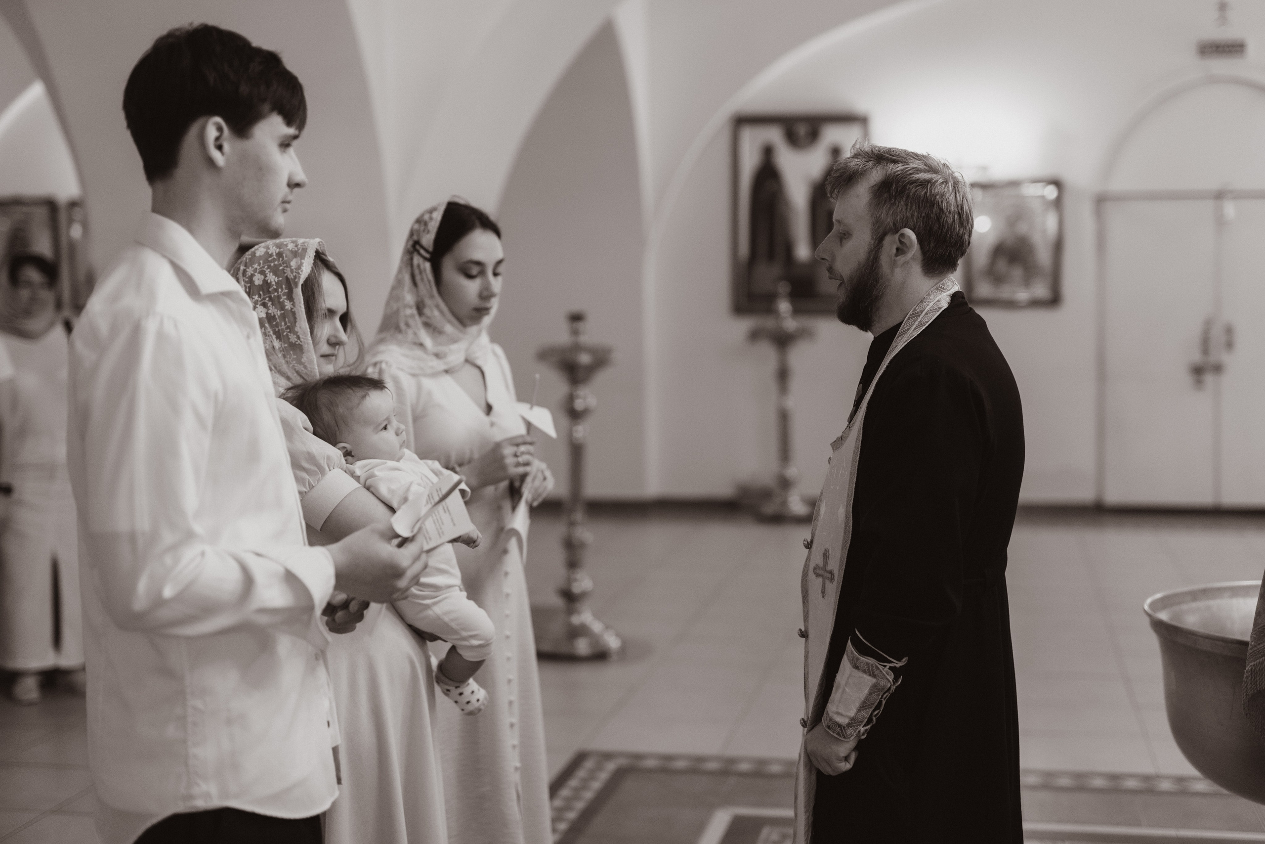 Таинство Крещения Саши. Фотограф новорождённых Newborn Москва