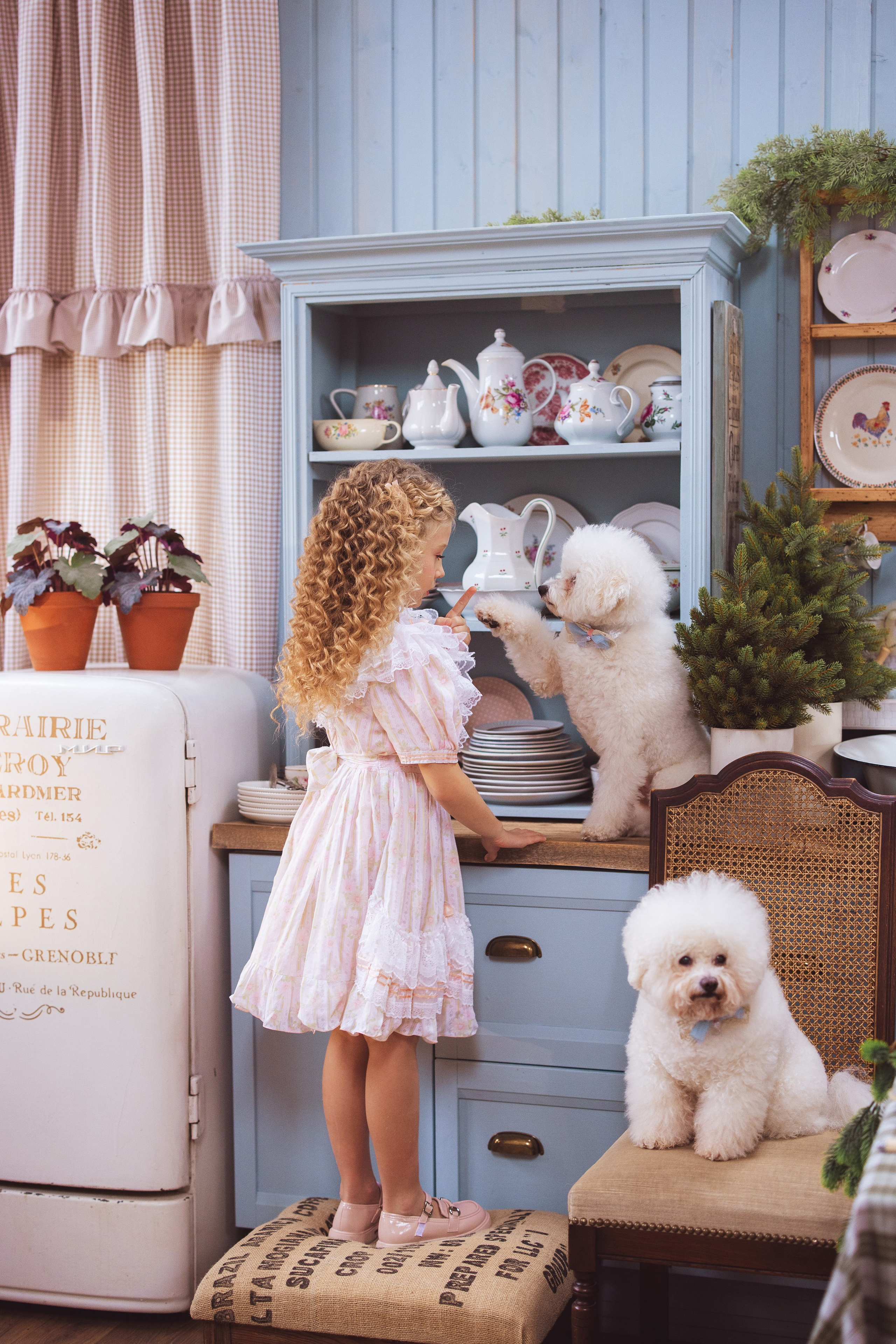 Новогодняя фотосессия в стиле Винтаж. Семейный и детский фотограф в Краснодаре Анна Трашкова