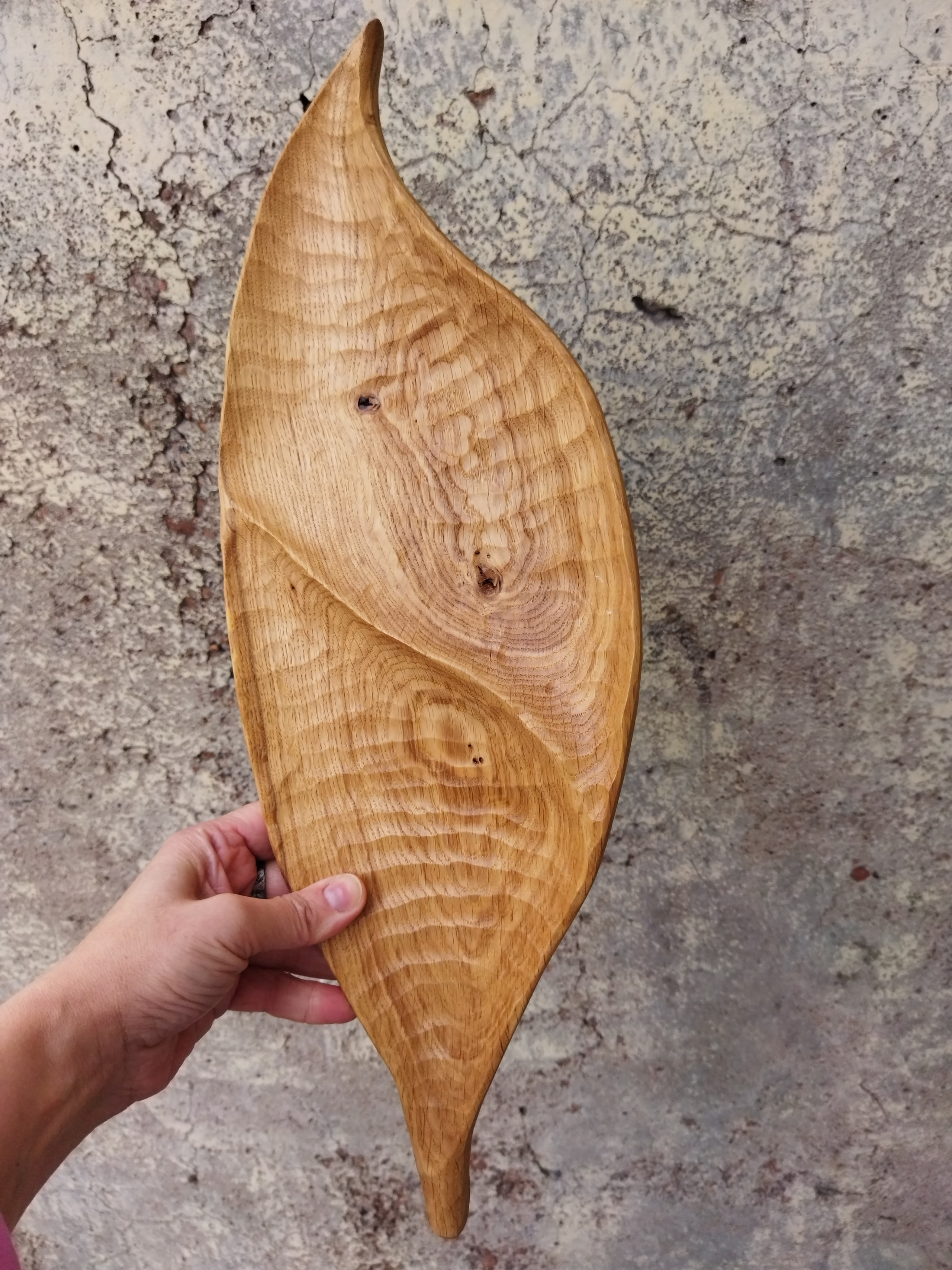 Дубовый лист, менажница. Разделочные доски и деревянная мебель на заказ