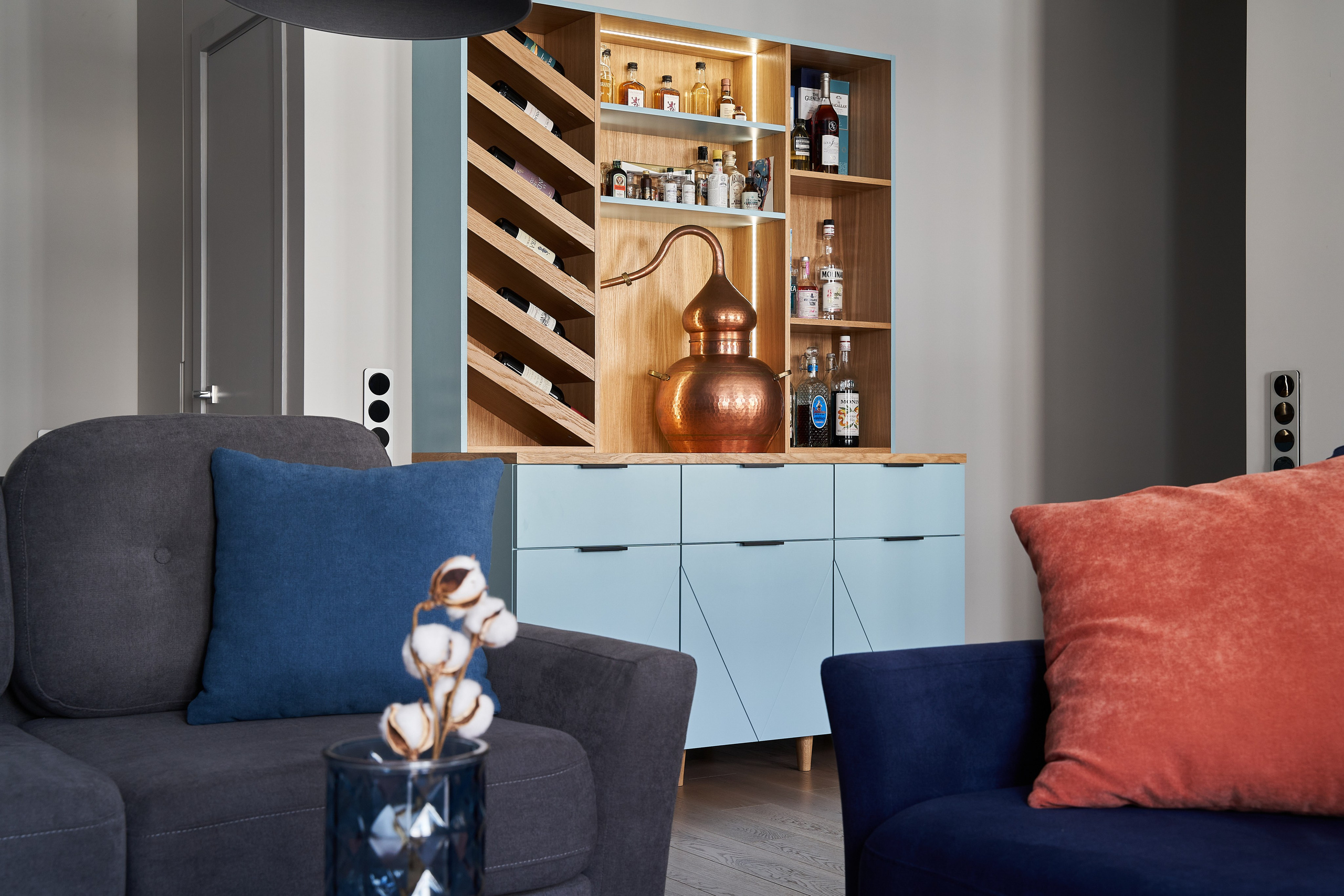 Цвет настроения Синий (публикация в журнале Buro 314). Бояршинов Антон Интерьерный фотограф/видеограф Москва