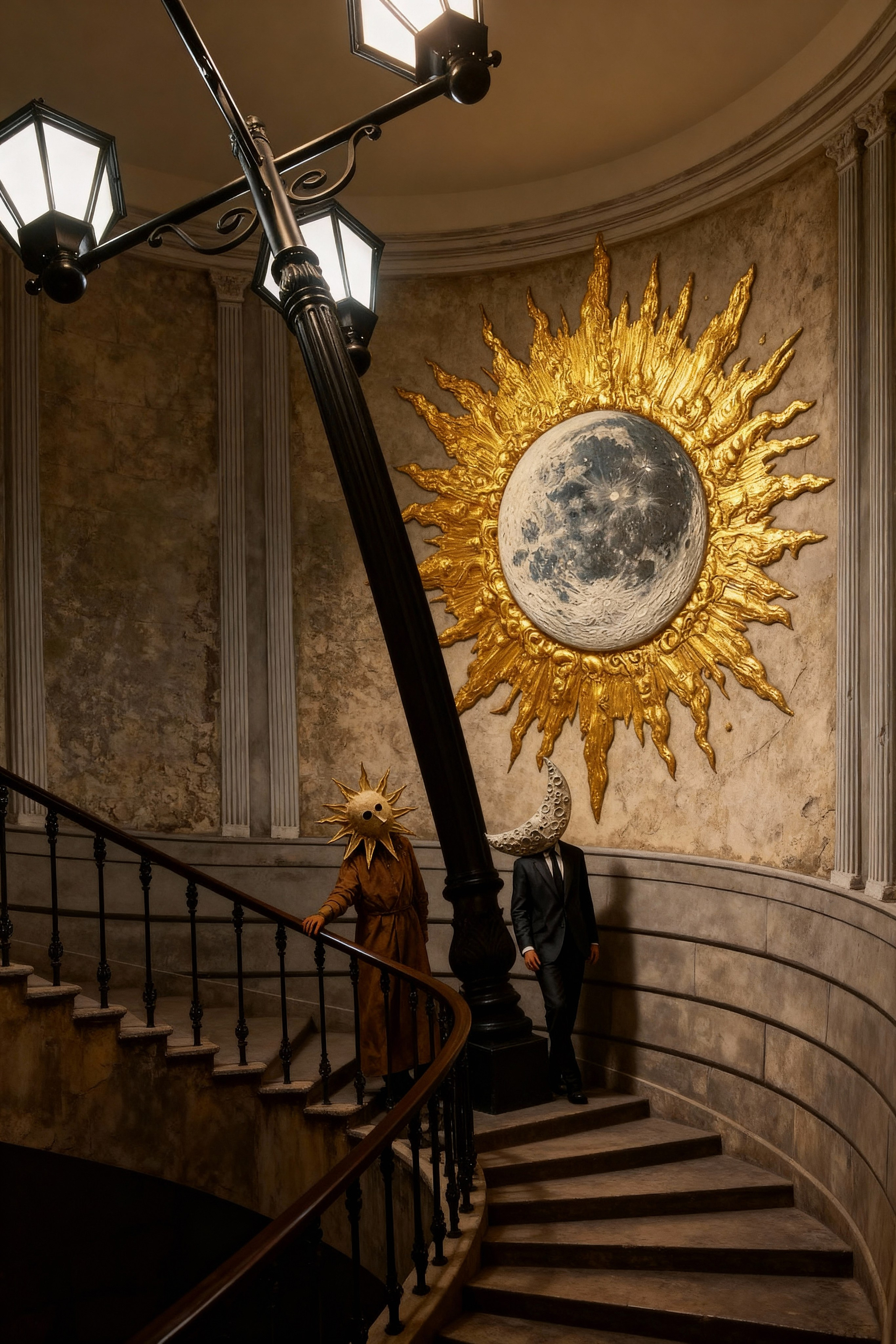 Земные Солнце и Месяц