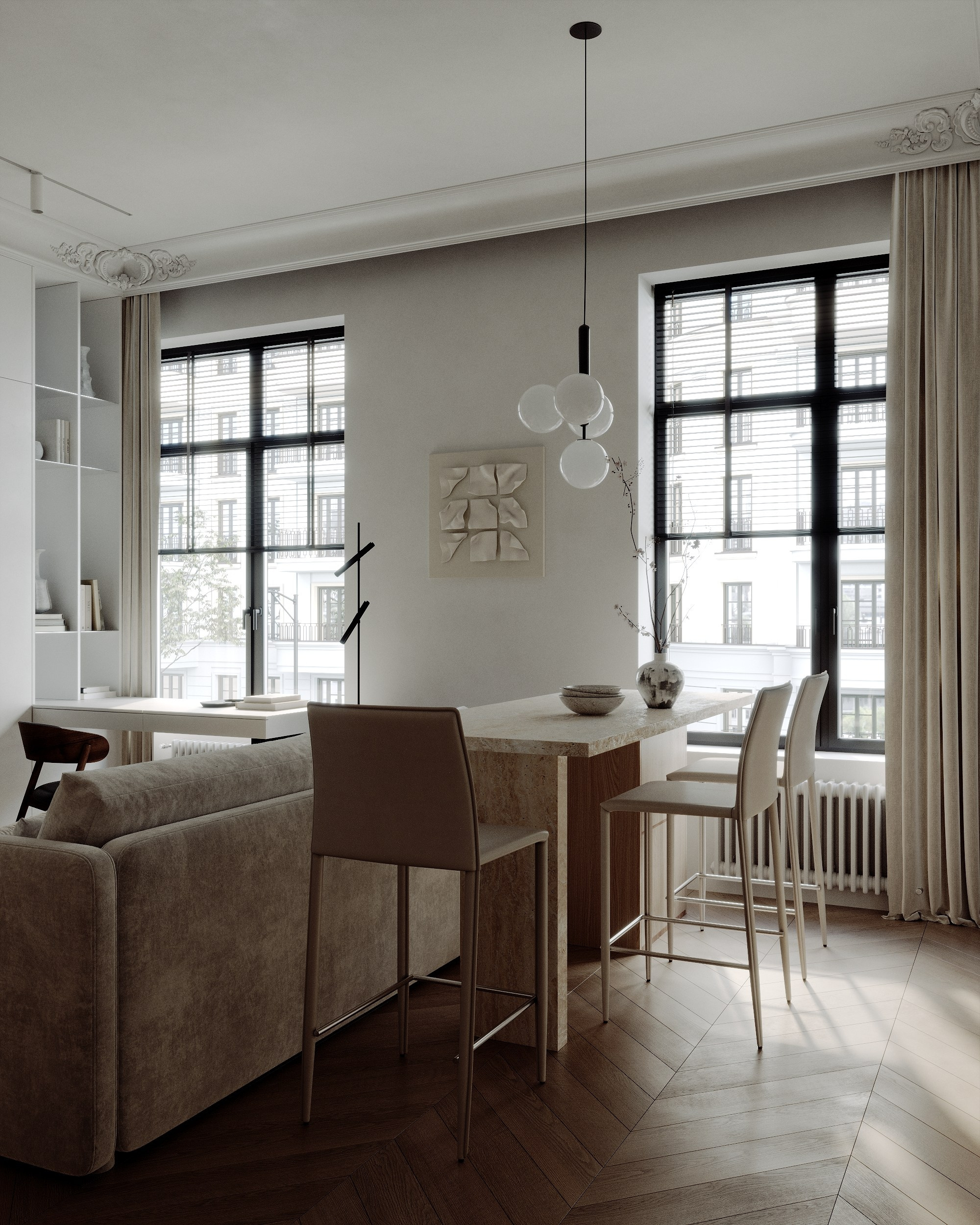 Студия 28 м². 3d визуализатор Валерия Романова