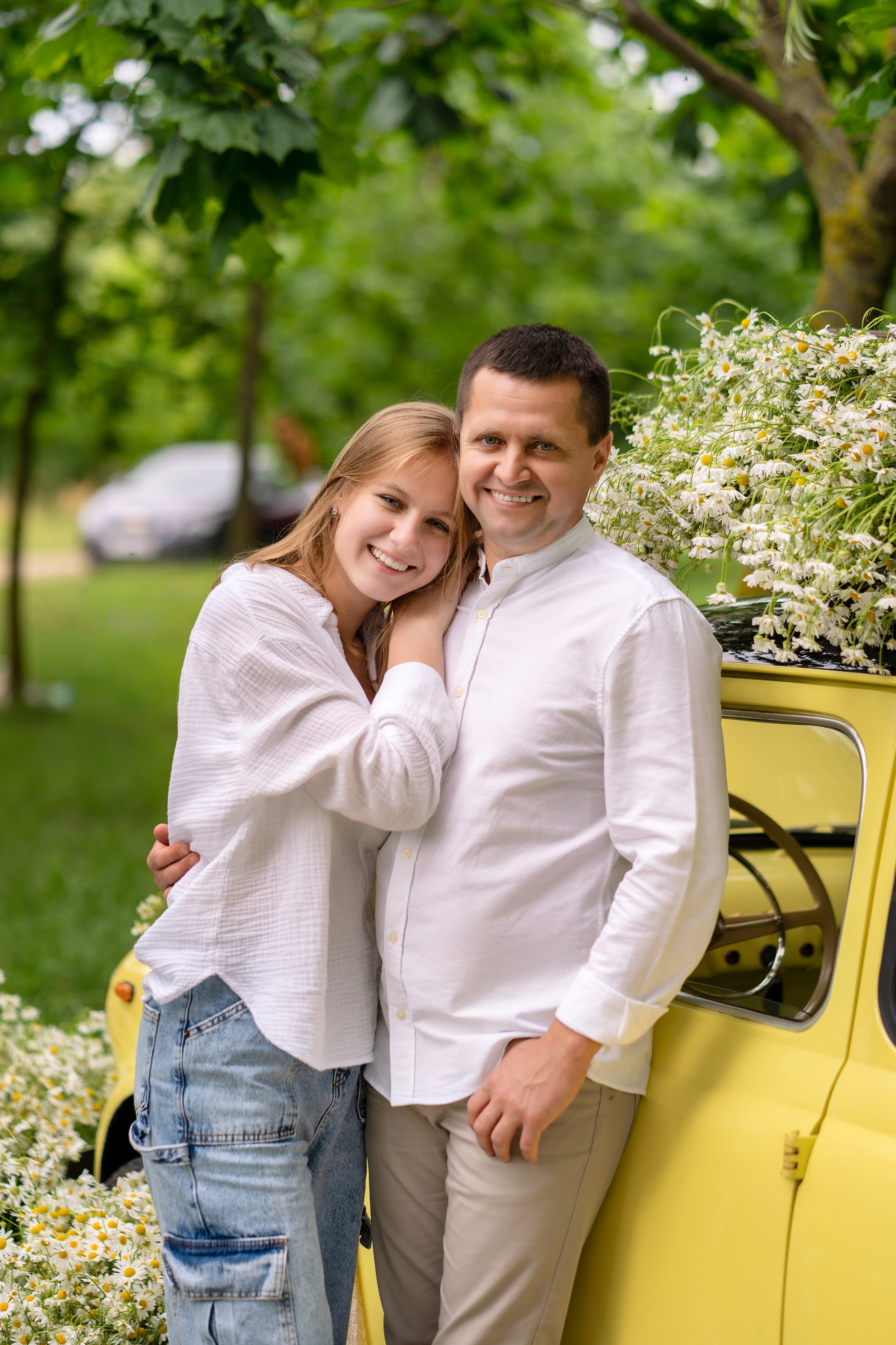 Фотодень Машина с ромашками. Семейный и свадебный фотограф Минск, Беларусь Анна Орловская