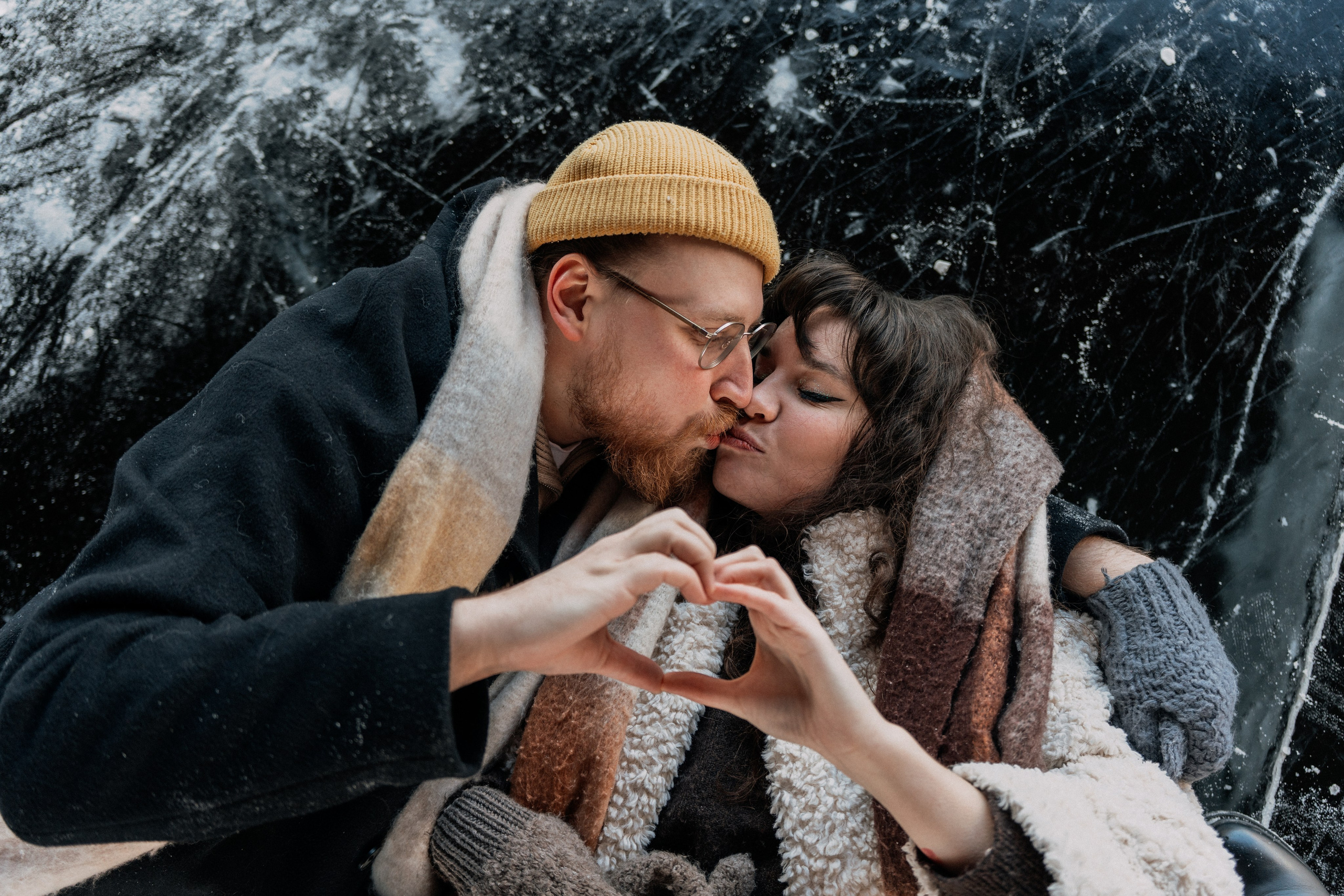 Парная фотосессия в Санкт-Петербурге. Фотосессия на замерзшем льду. Федосова Елизавета - фотограф Санкт-Петербург. fedosova__ph