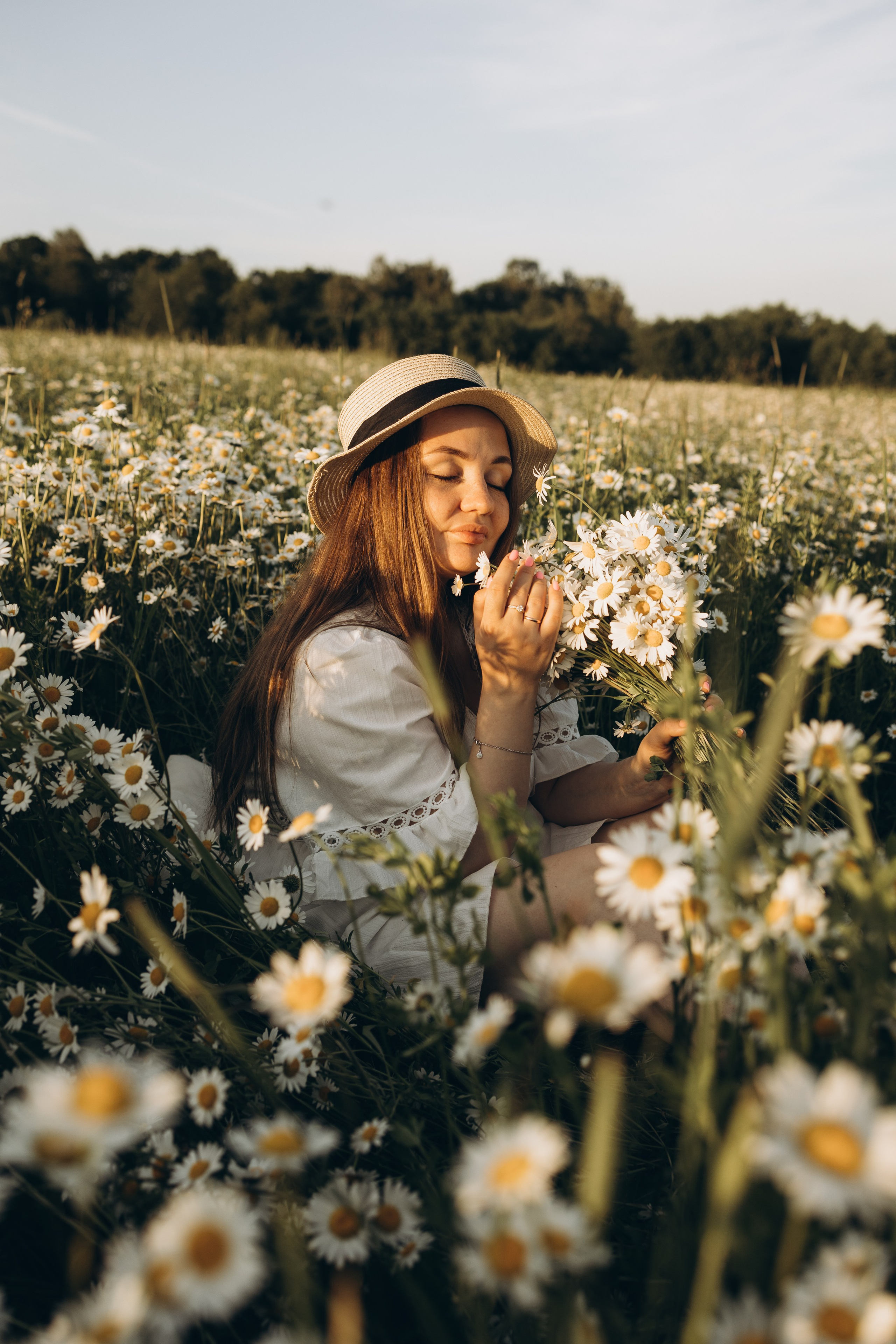 Маша и ромашки. Семейный фотограф в Москве Виктория Ястребинская