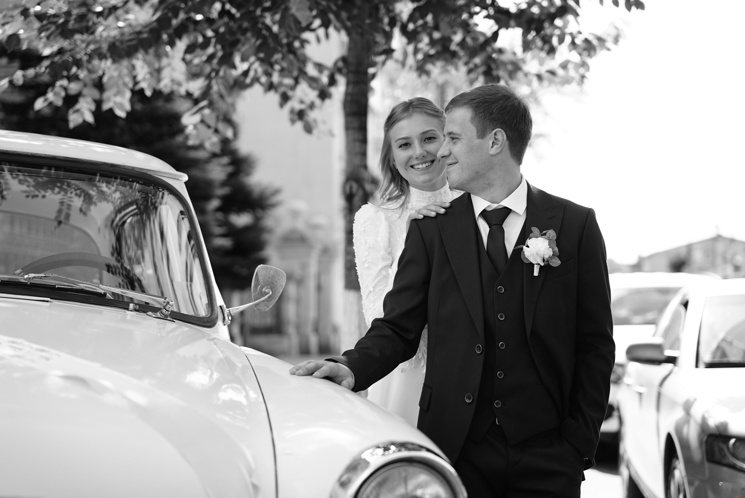 Андрей и Алина чб. Свадебный фотограф в Самаре Анна Ковалева