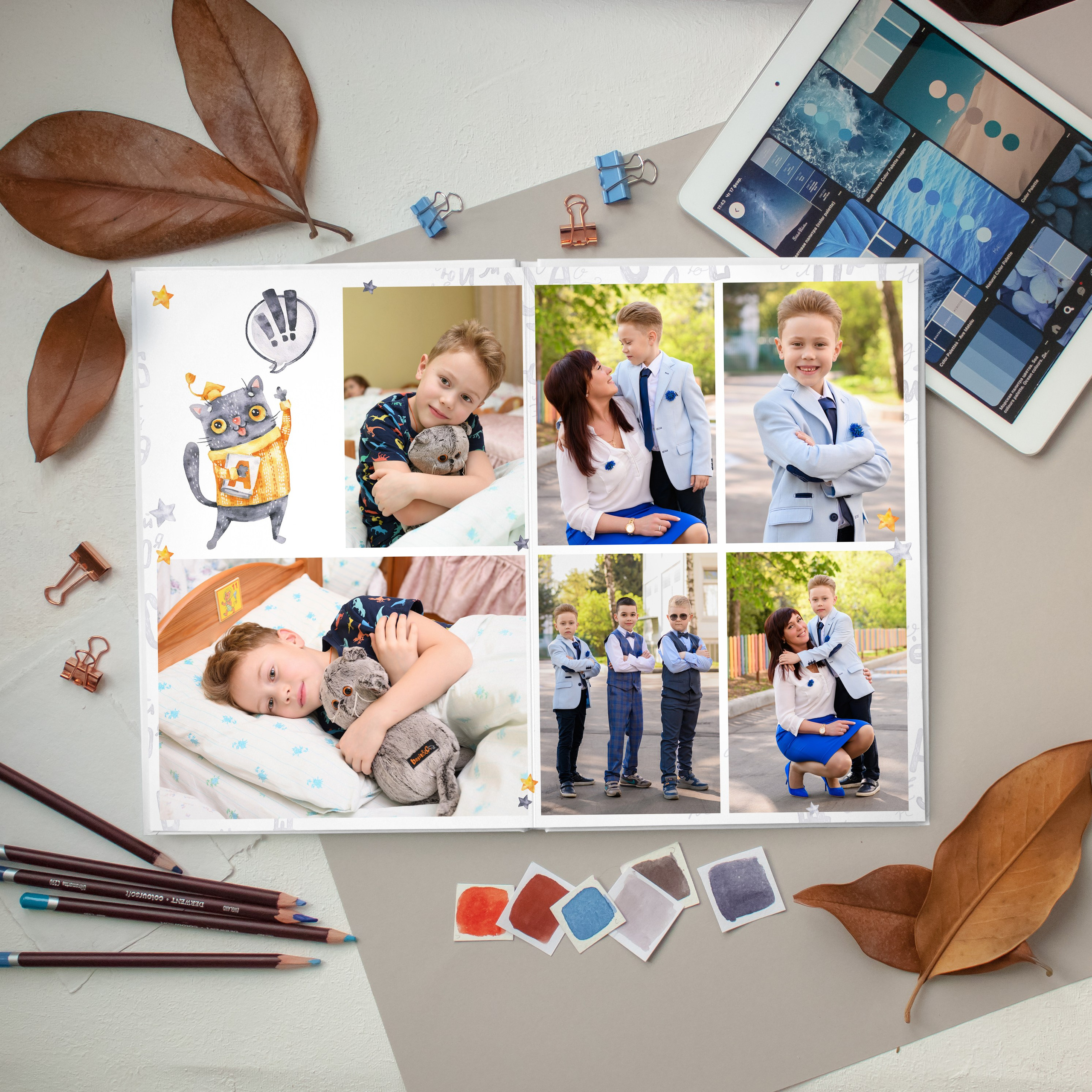 Выпускной альбом "Премиум" для детского сада. Первенцева Елена. Школьный фотограф в Москве и МО