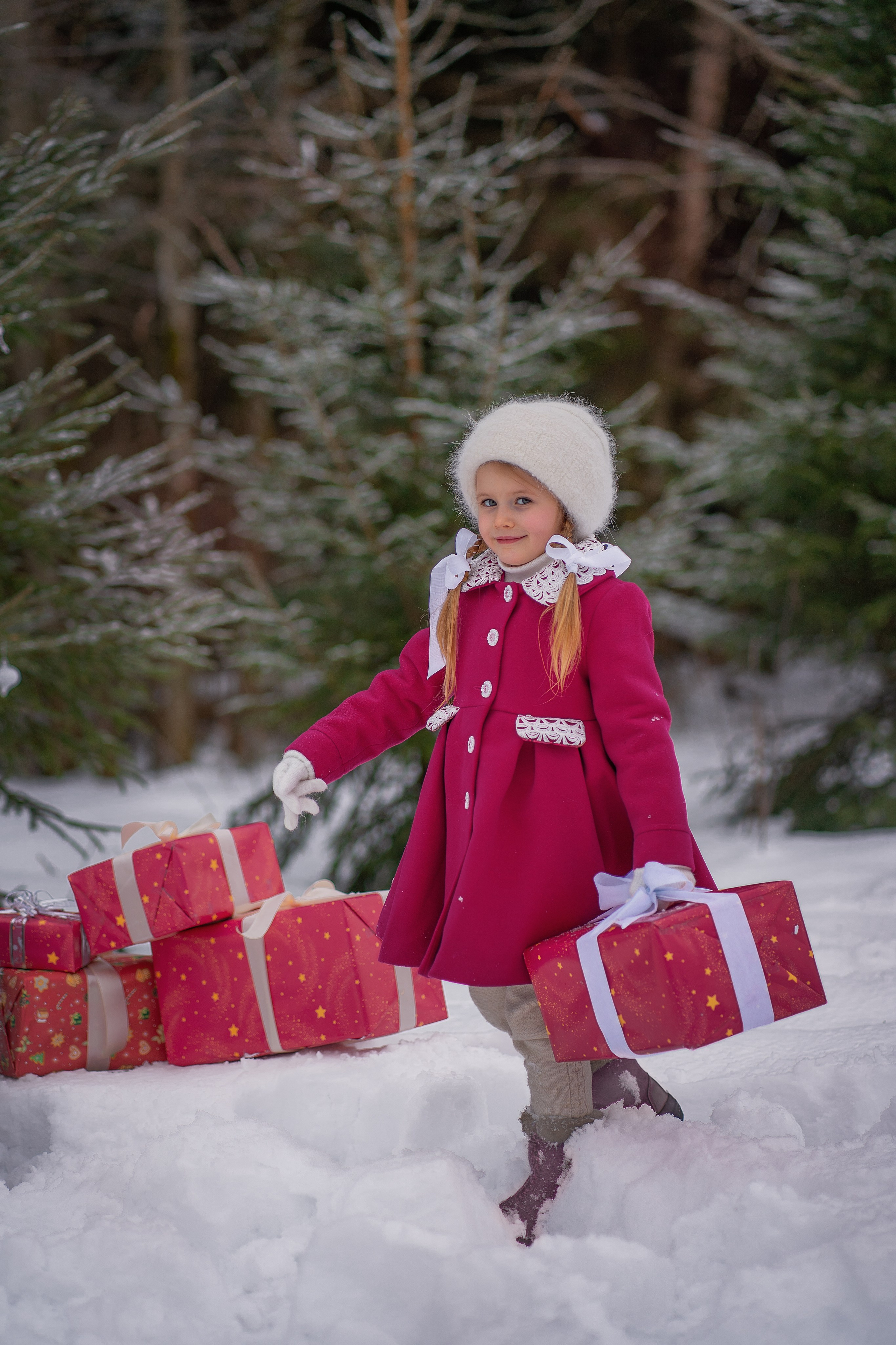 Детские новогодние и рождественские фотоистории. Детский и семейный фотограф в Москве и Подмосковье Настя Наумова