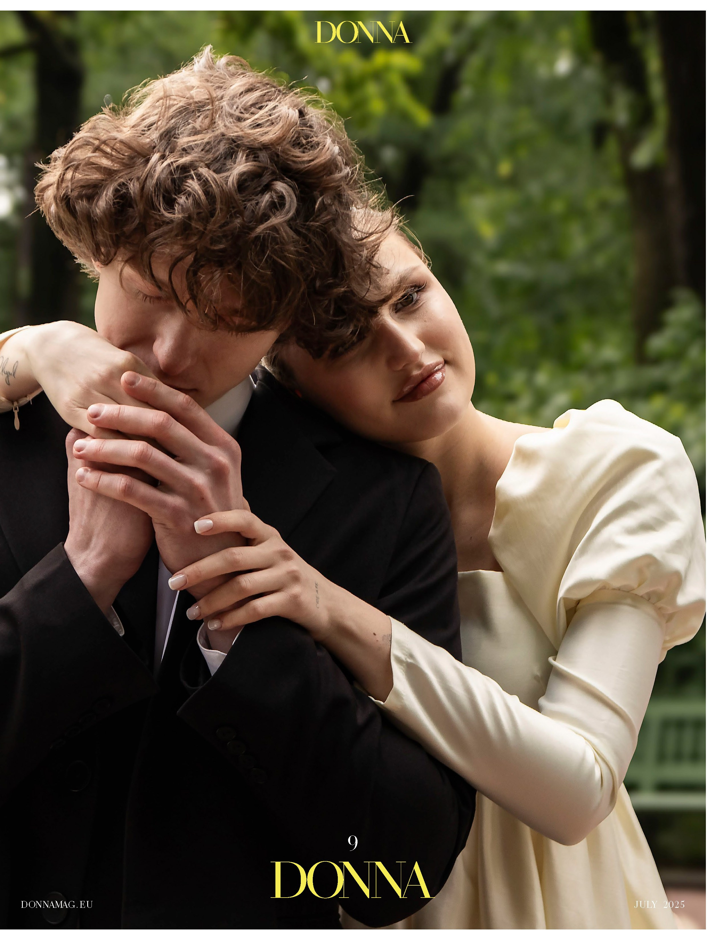 Лето в Летнем саду на обложке журнала DONNA. Портретный фотограф в Санкт-Петербурге Савельева Ольга