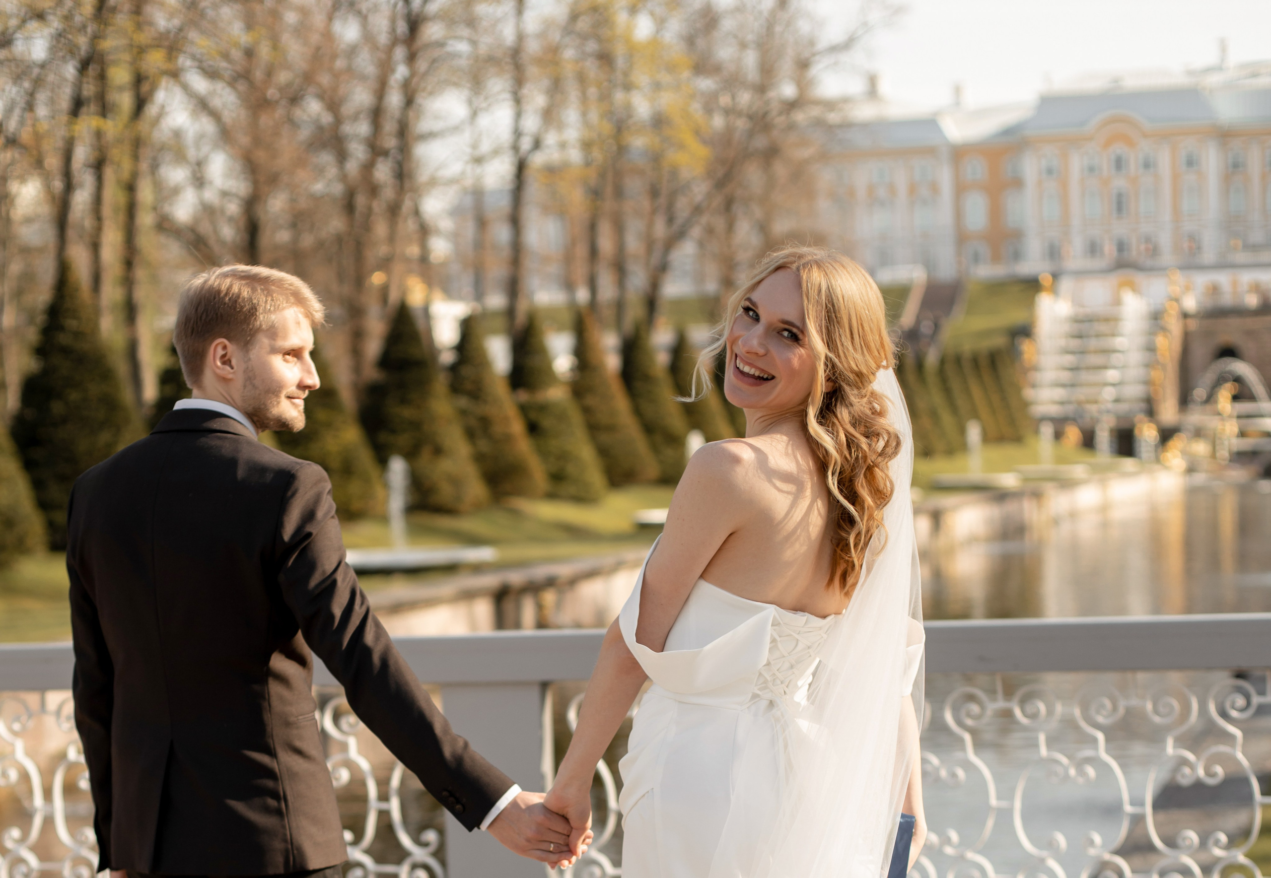 Петергоф / ЗАГС + прогулка. Свадебный и семейный фотограф в Москве Диана Левченко