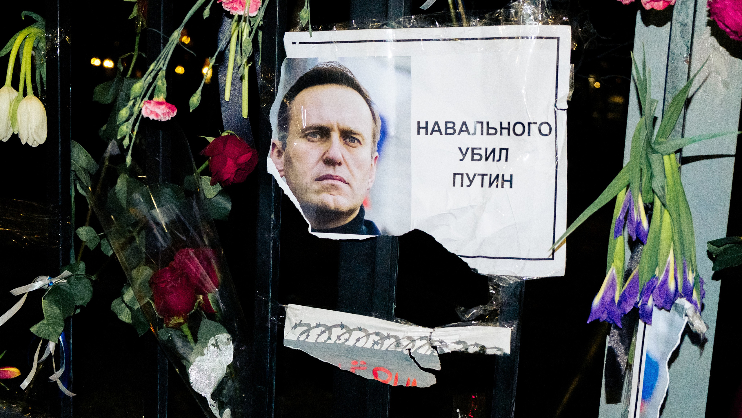 A picket in honor of the anniversary of Alexei Navalny's death. Я — Мария, фотограф/фотохудожник в Санкт-Петербурге