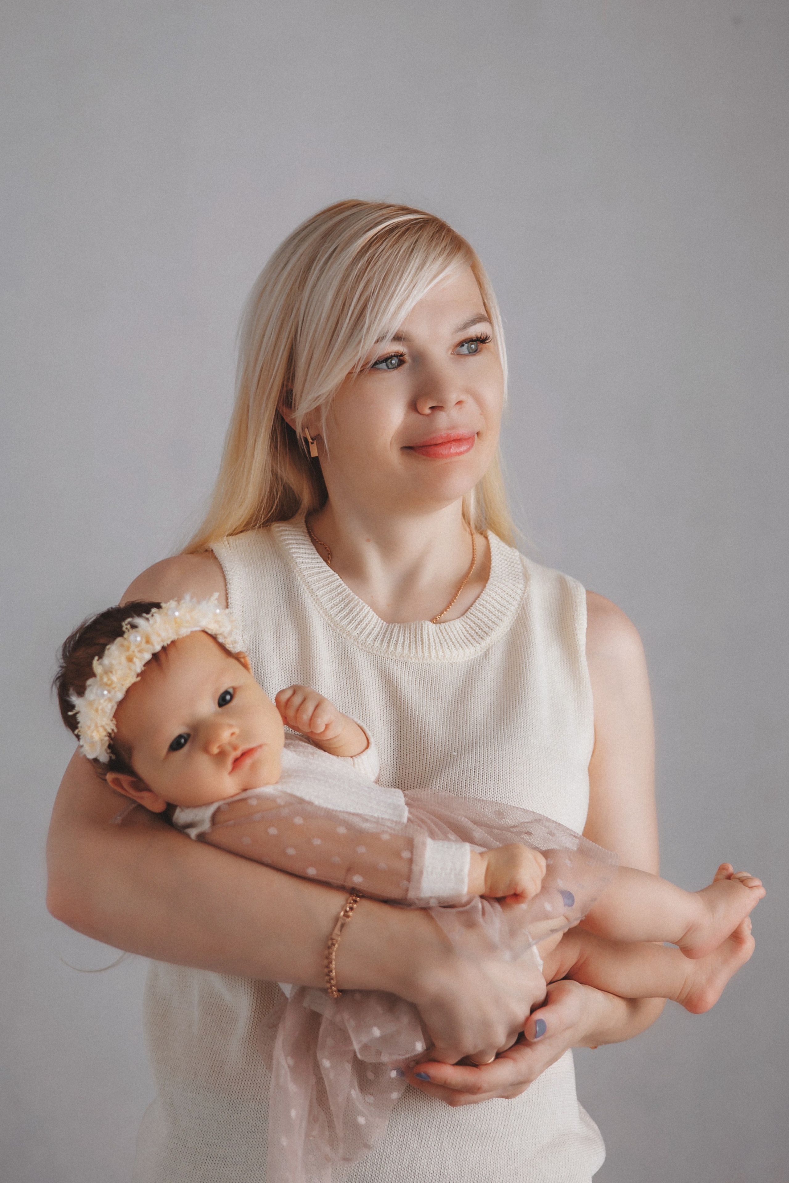 Серафима с мамой, 2 месяца. Фотограф новорождённых Екатерина Боброва. Ульяновск