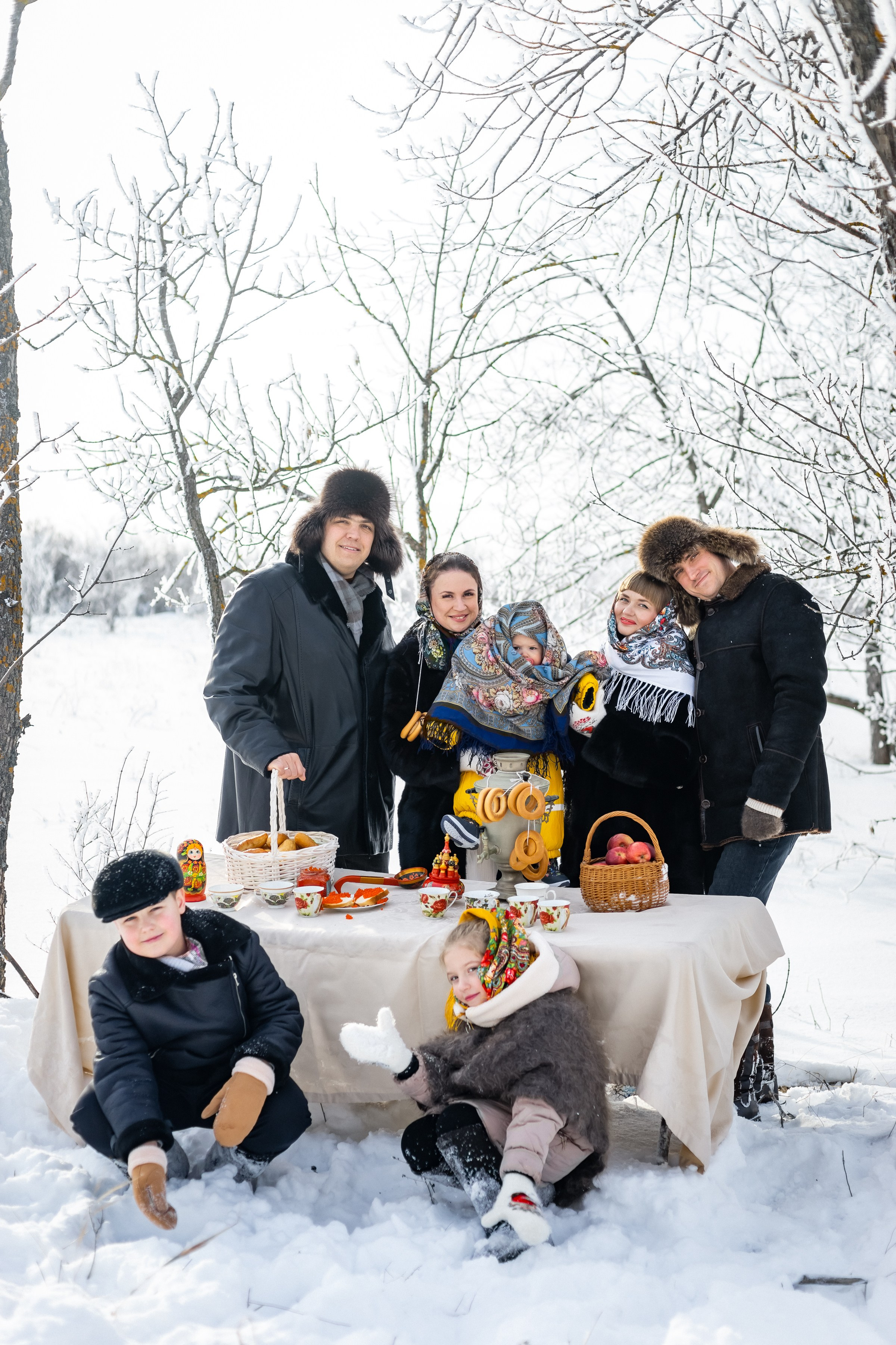 Зимняя в русском народном стиле. Ольга Плаксина фотограф в Саратове