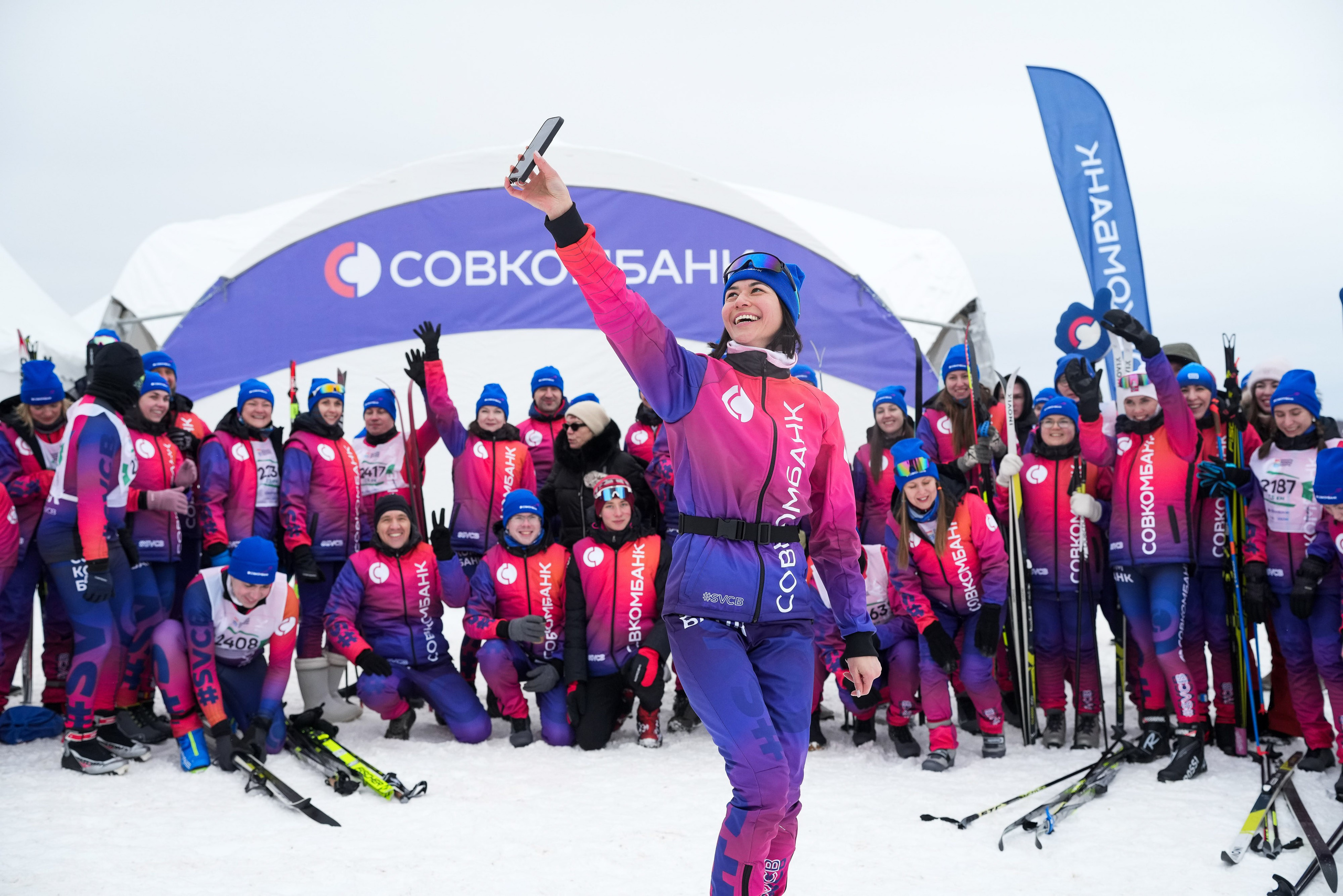 Галичское заозерье лыжный марафон Совкомбанк. Репортажный фотограф Сергей Сажин г. Ярославль