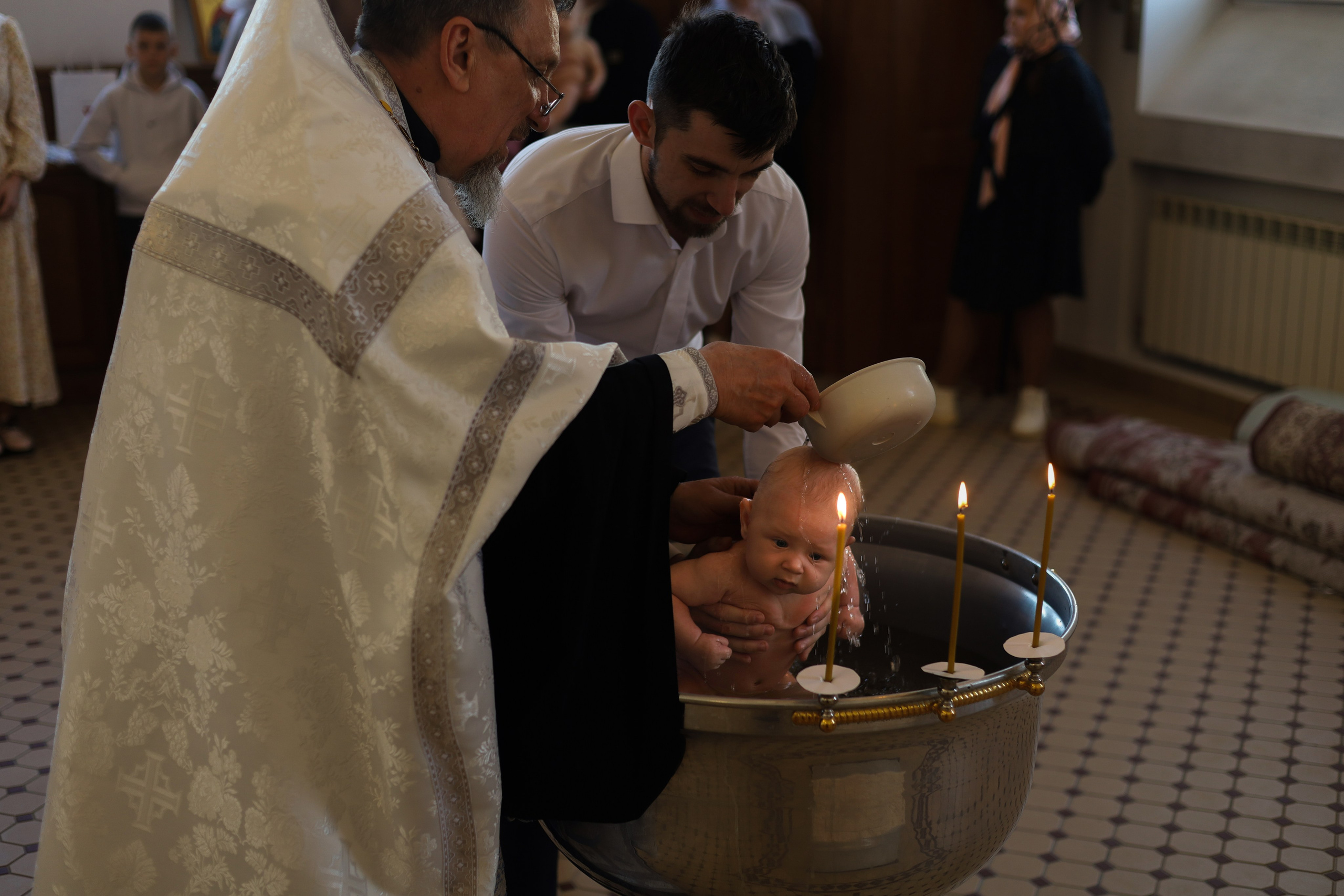 Таинство крещения. Фотограф новорожденных Саратов