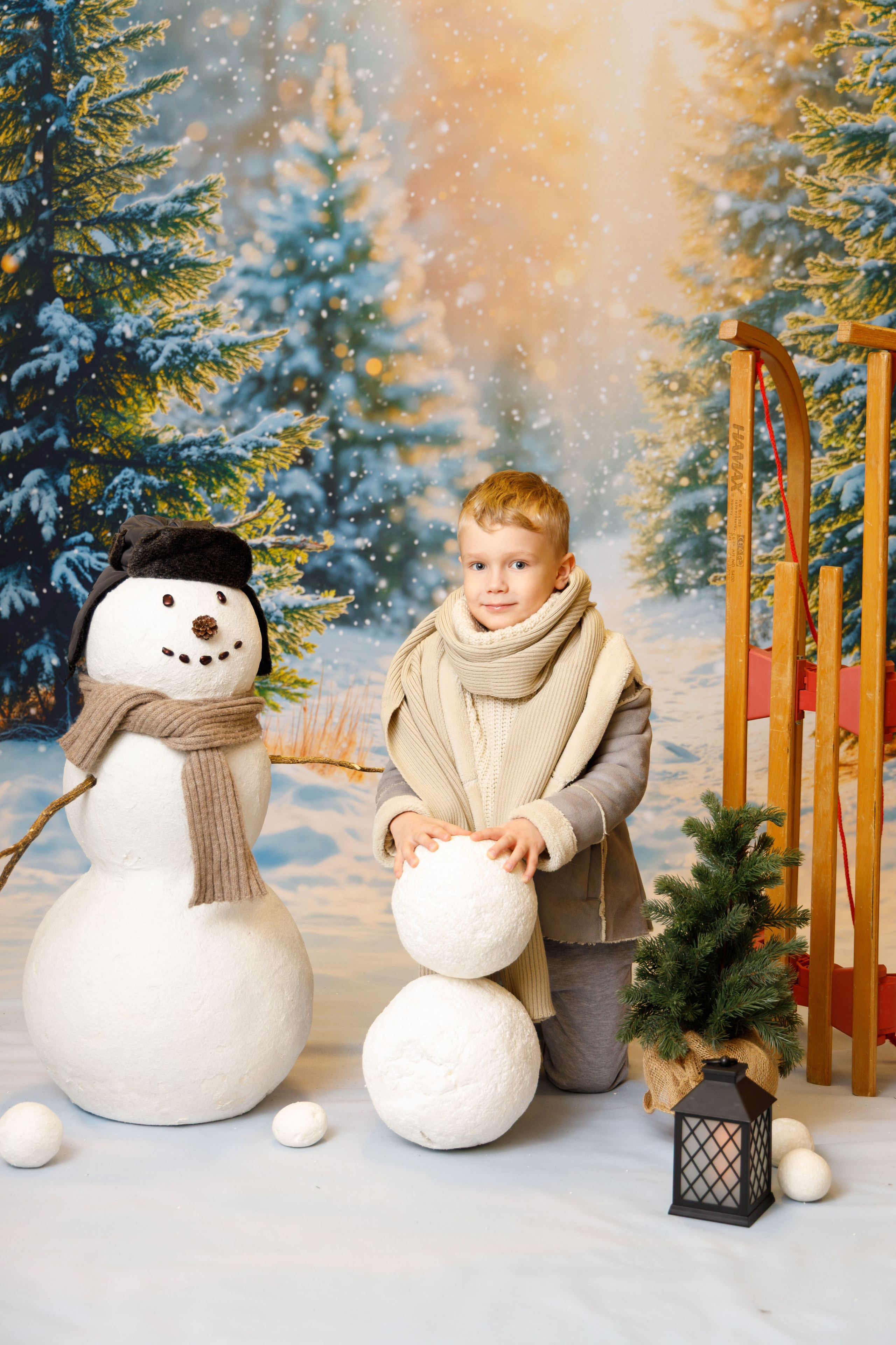 Зимний лес. Детская фотостудия Москва