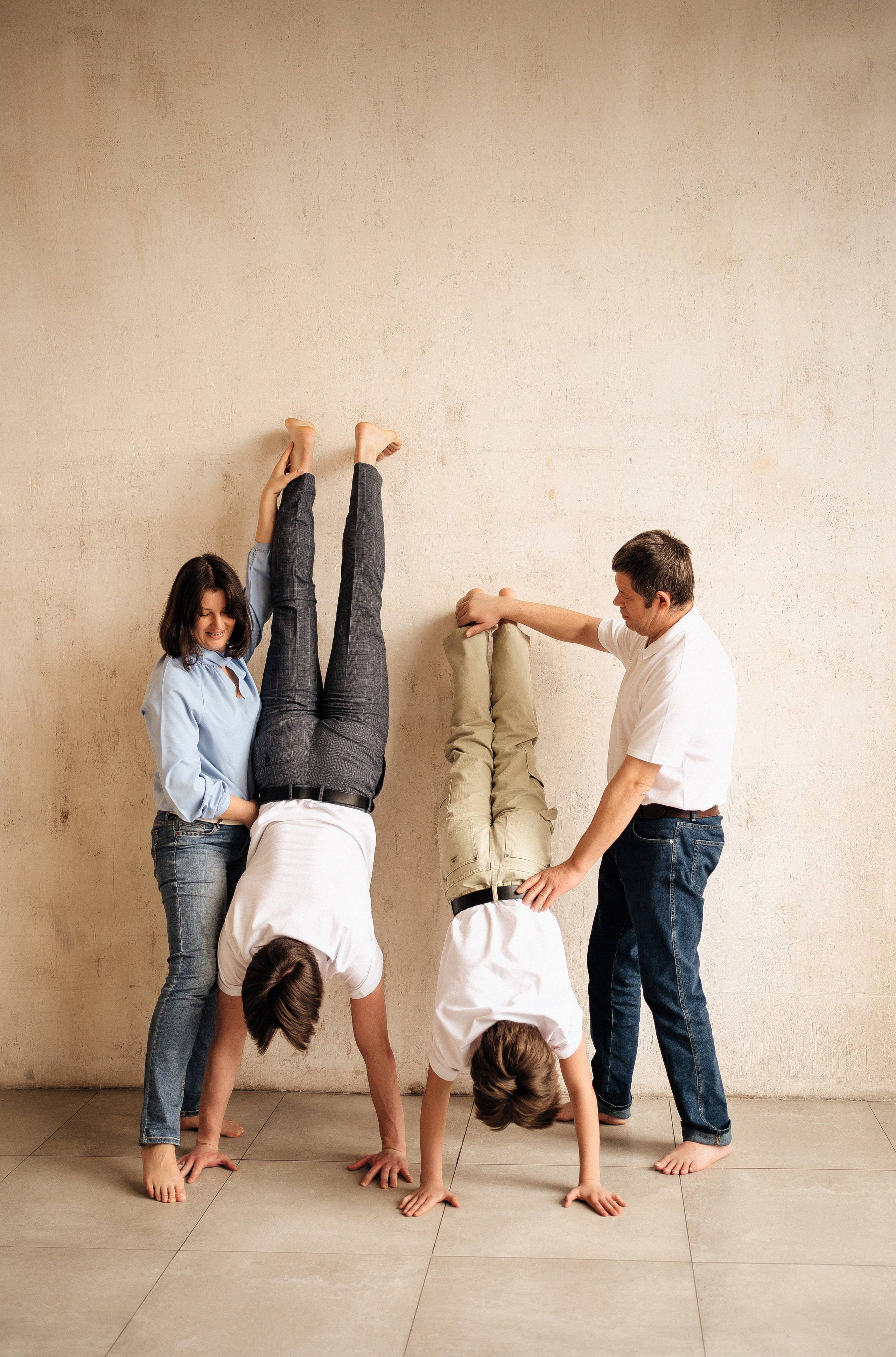 Семья в студии. Портретный фотограф Москва Химки Субботина Екатерина