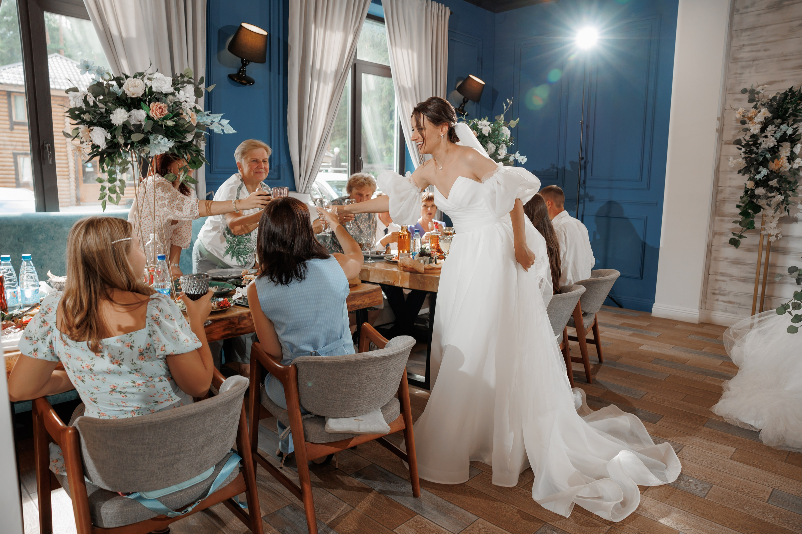 Полина и Дмитрий, загородный клуб «Барин», ЗАГС в г. Пушкино. Свадебный и репортажный фотограф (Москва, Королев и другие)