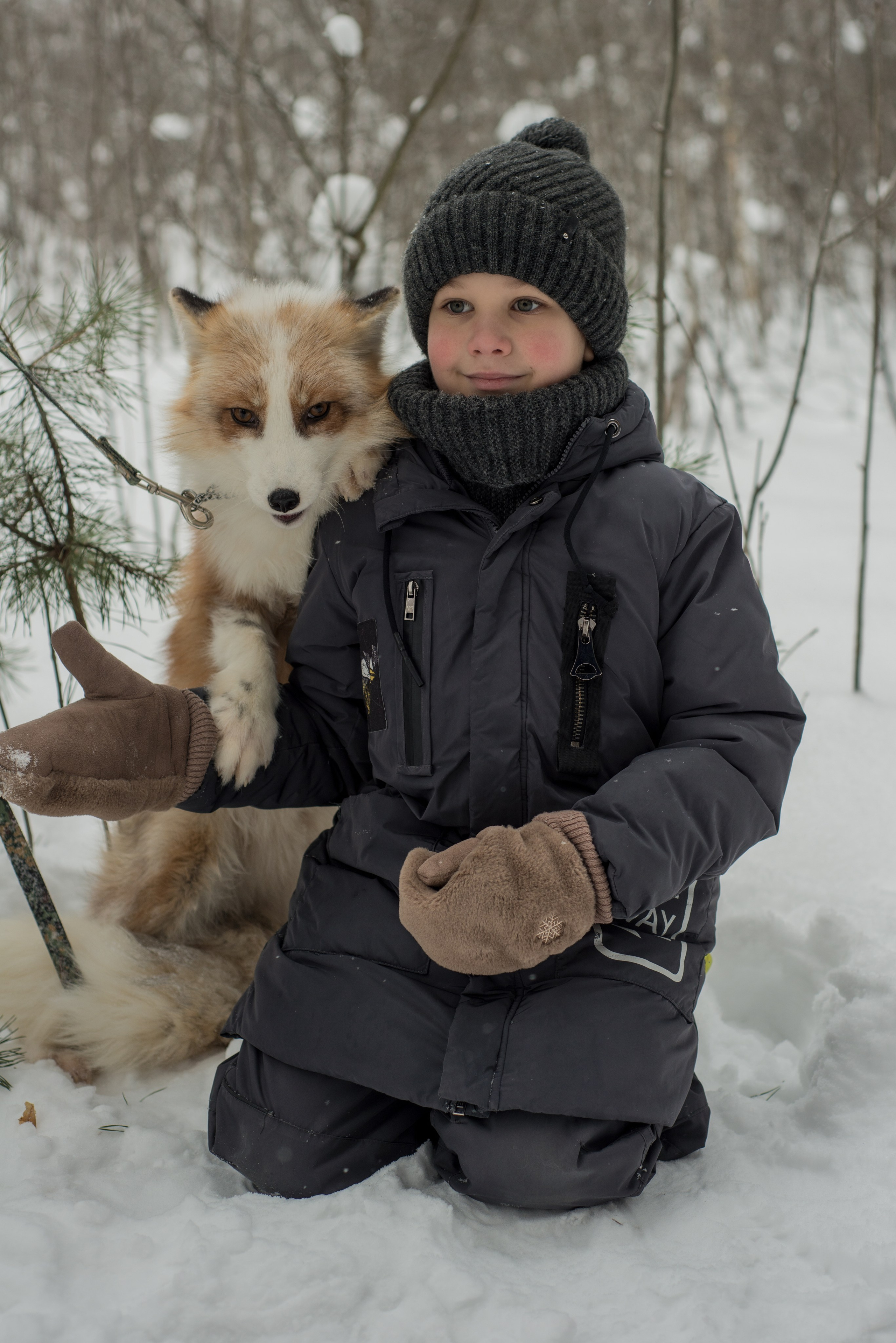 Дети и лис. Фотограф и дизайнер в Москве Екатерина Лобачева