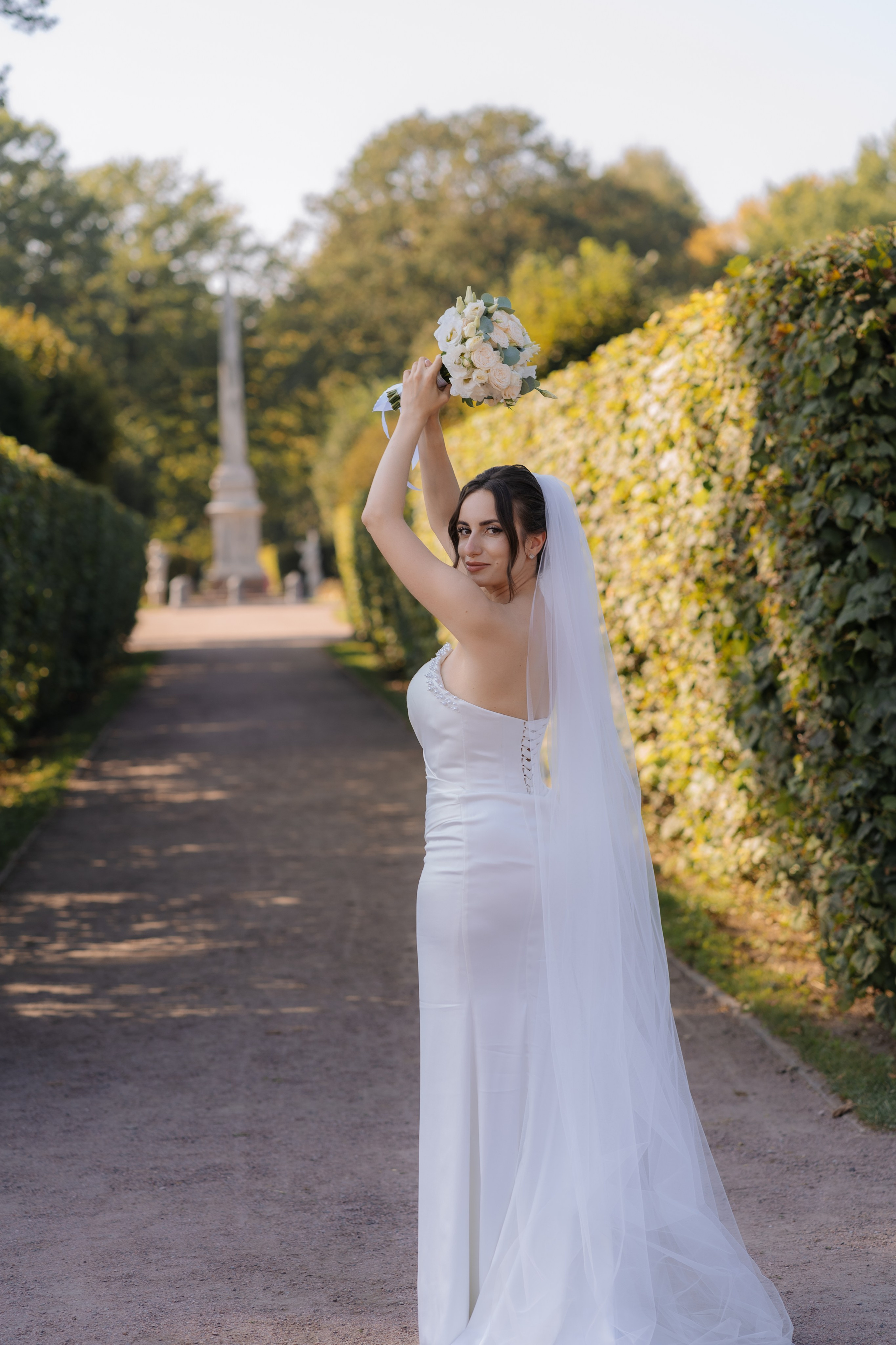 Свадебная фотосессия в Москве, парк Кусково. Свадебный фотограф в Москве Анна Полушина